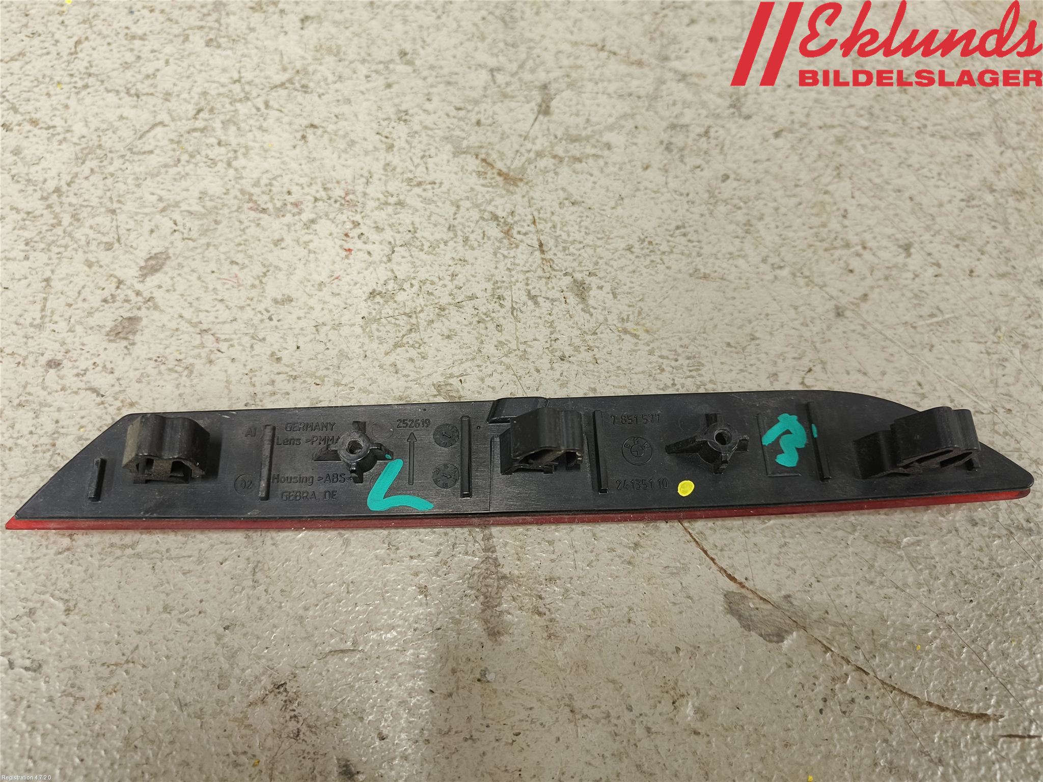 BMW 5 G30/G31/F90 17-23 Dimljus/Reflex Bak