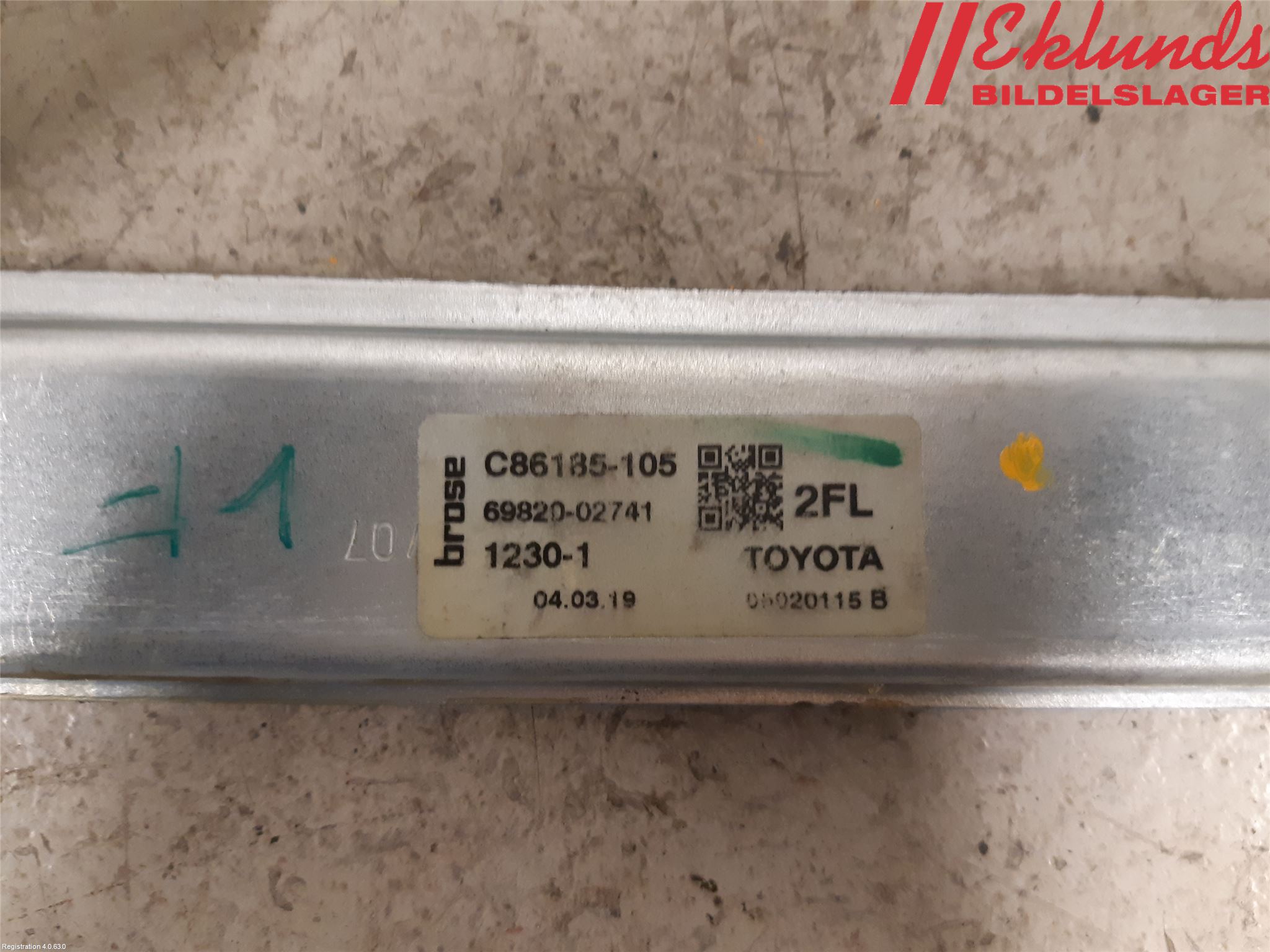 Toyota COROLLA 19- Fönsterhiss El Kompl