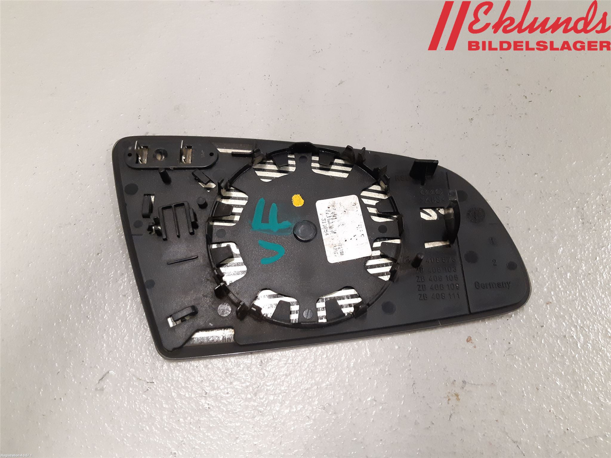 Audi A3/S3 05-13 Spegelglas Vä