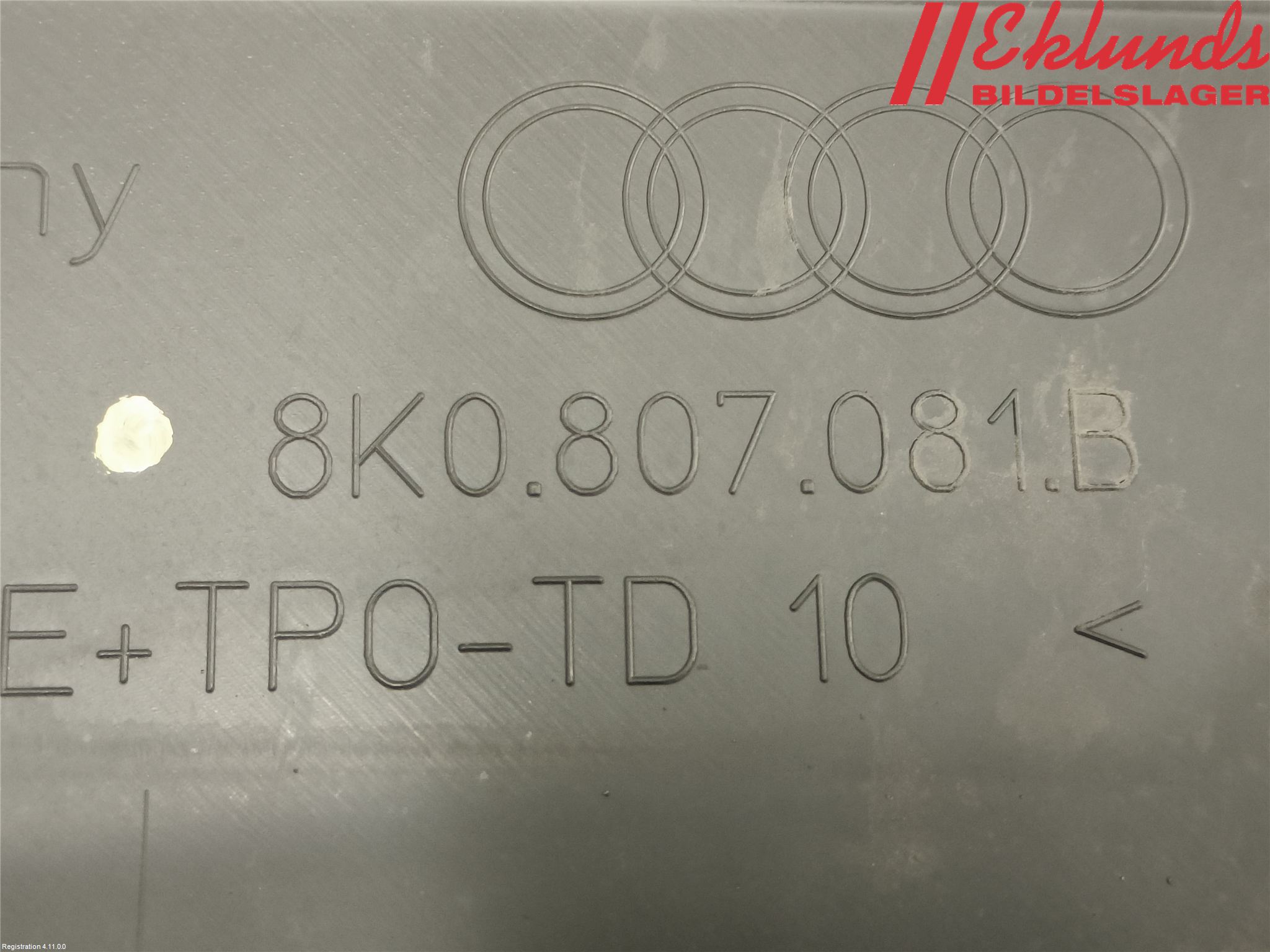 Audi A4 12-15 Täckplast Front