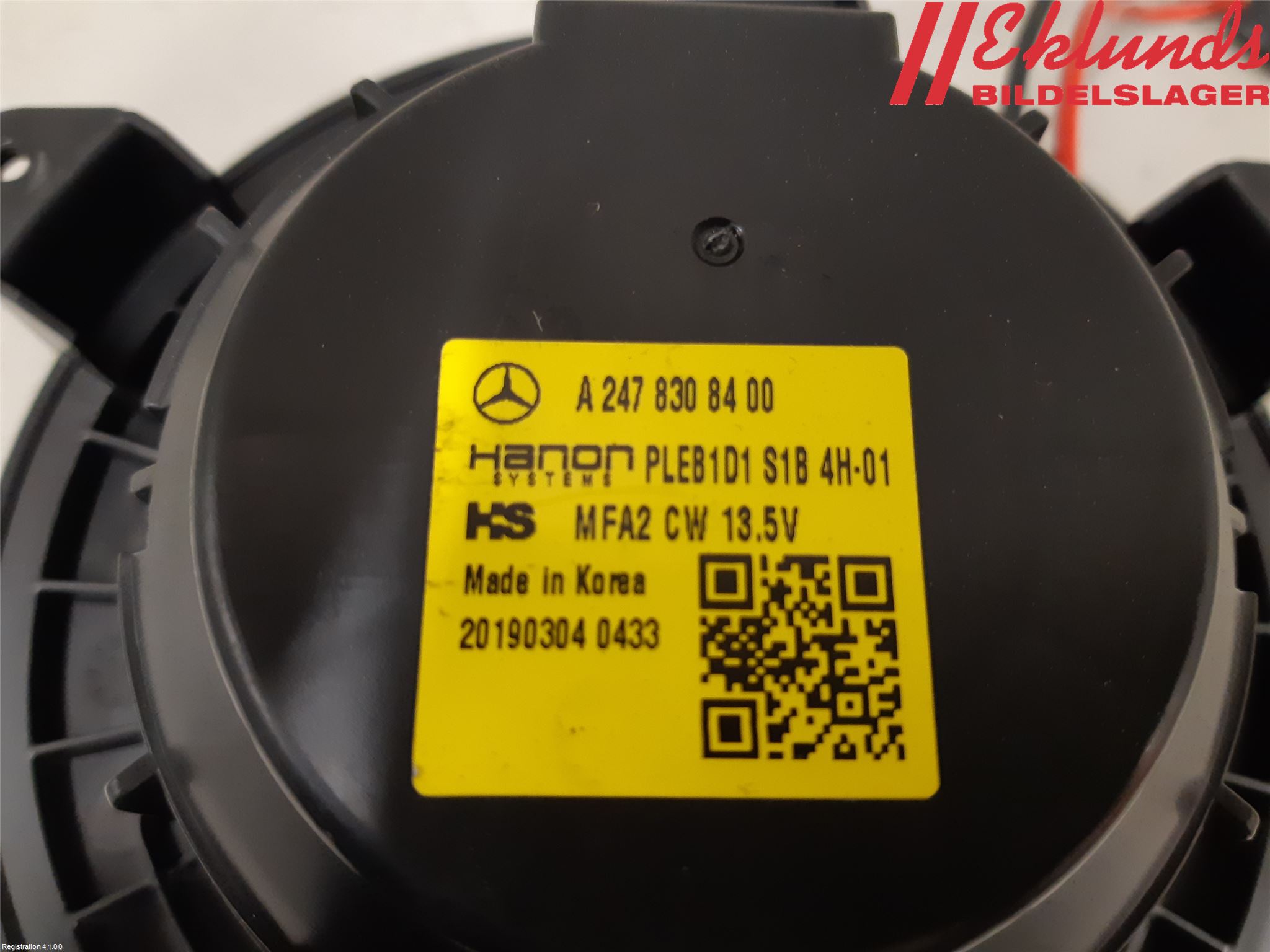 Mercedes-Benz MB CLA-KLASS (C118/X118) 19- Värmefläkt