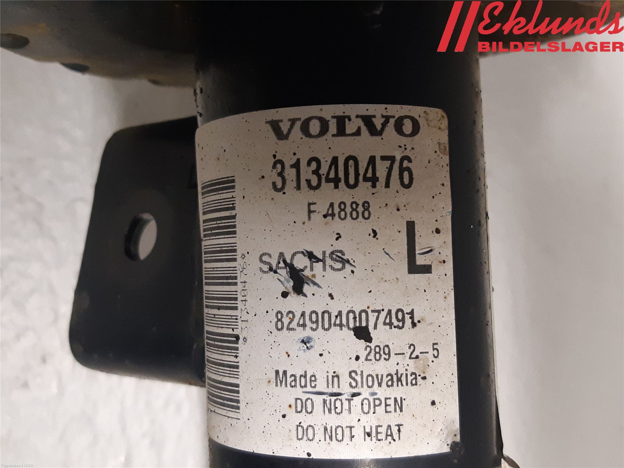 Volvo XC60 09-13 Fjäderben Fram Vänster