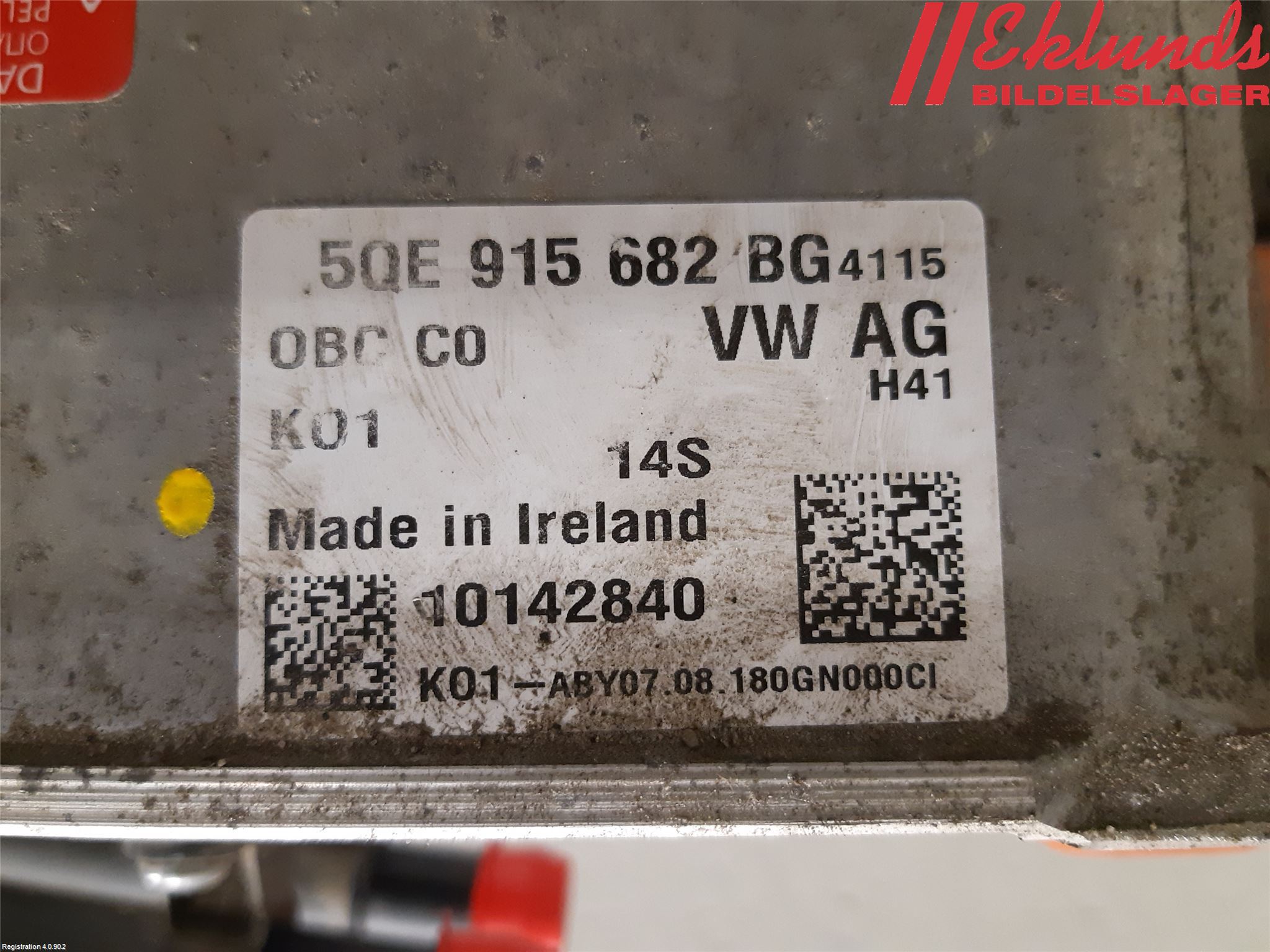 Volkswagen VW PASSAT 15-19 Batteriladdare Högspänning