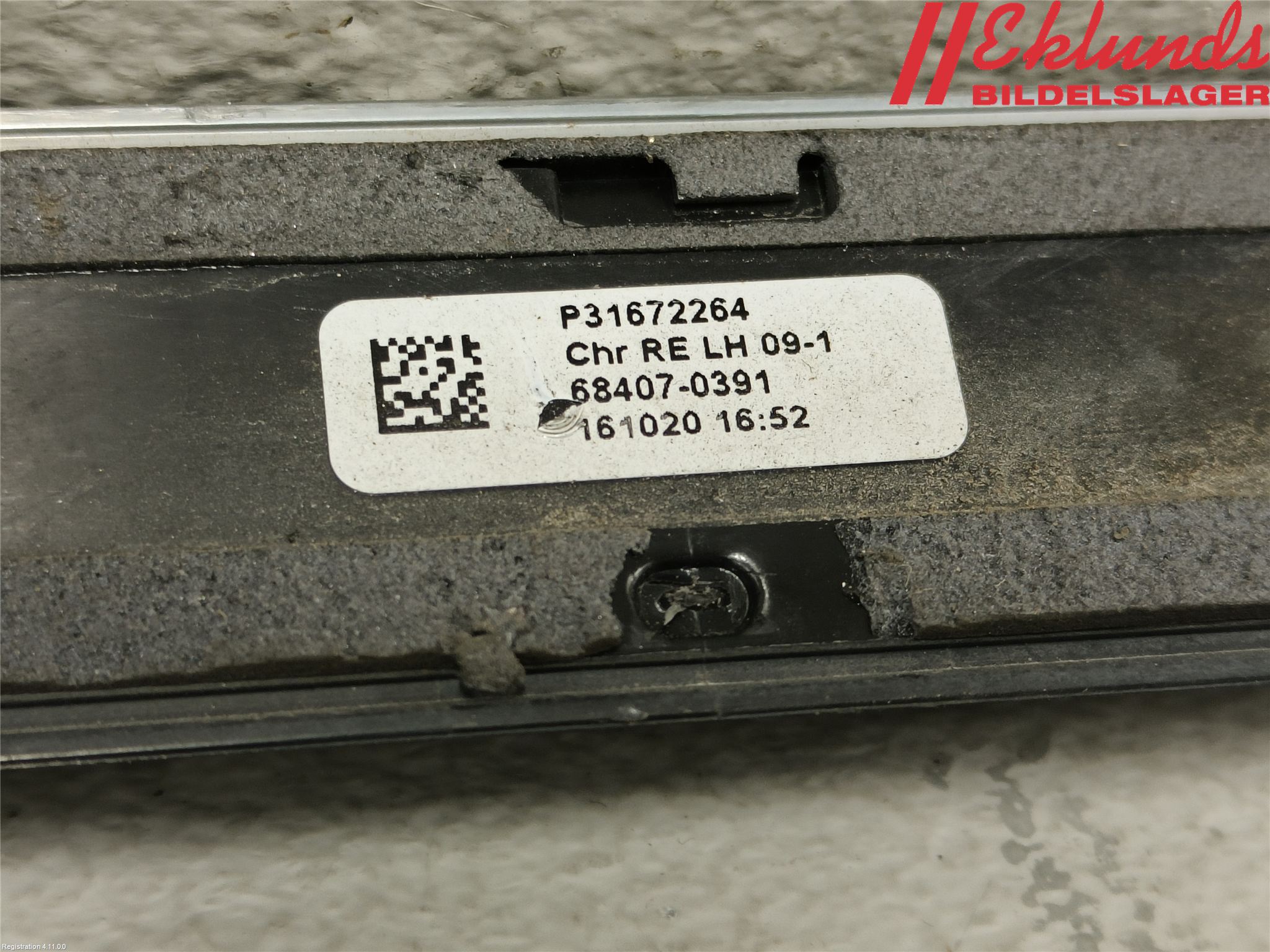 Volvo S90 17->> Dörr Dekorlist Bak Vä