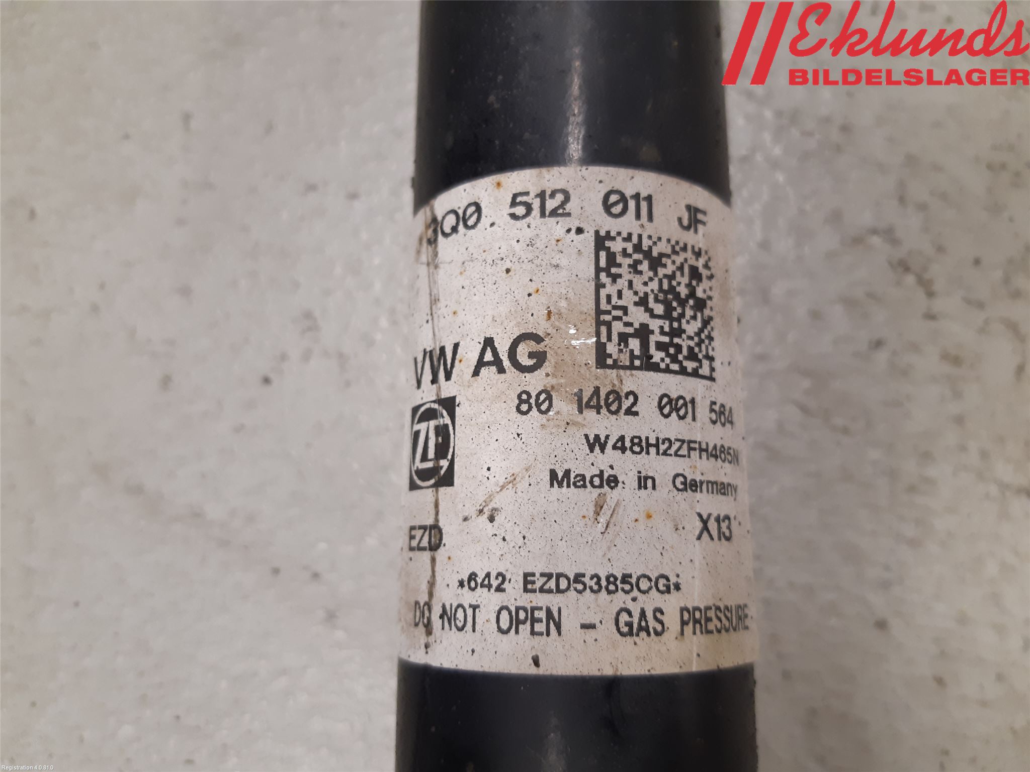 Volkswagen VW PASSAT 15-19 Stötdämpare Bak