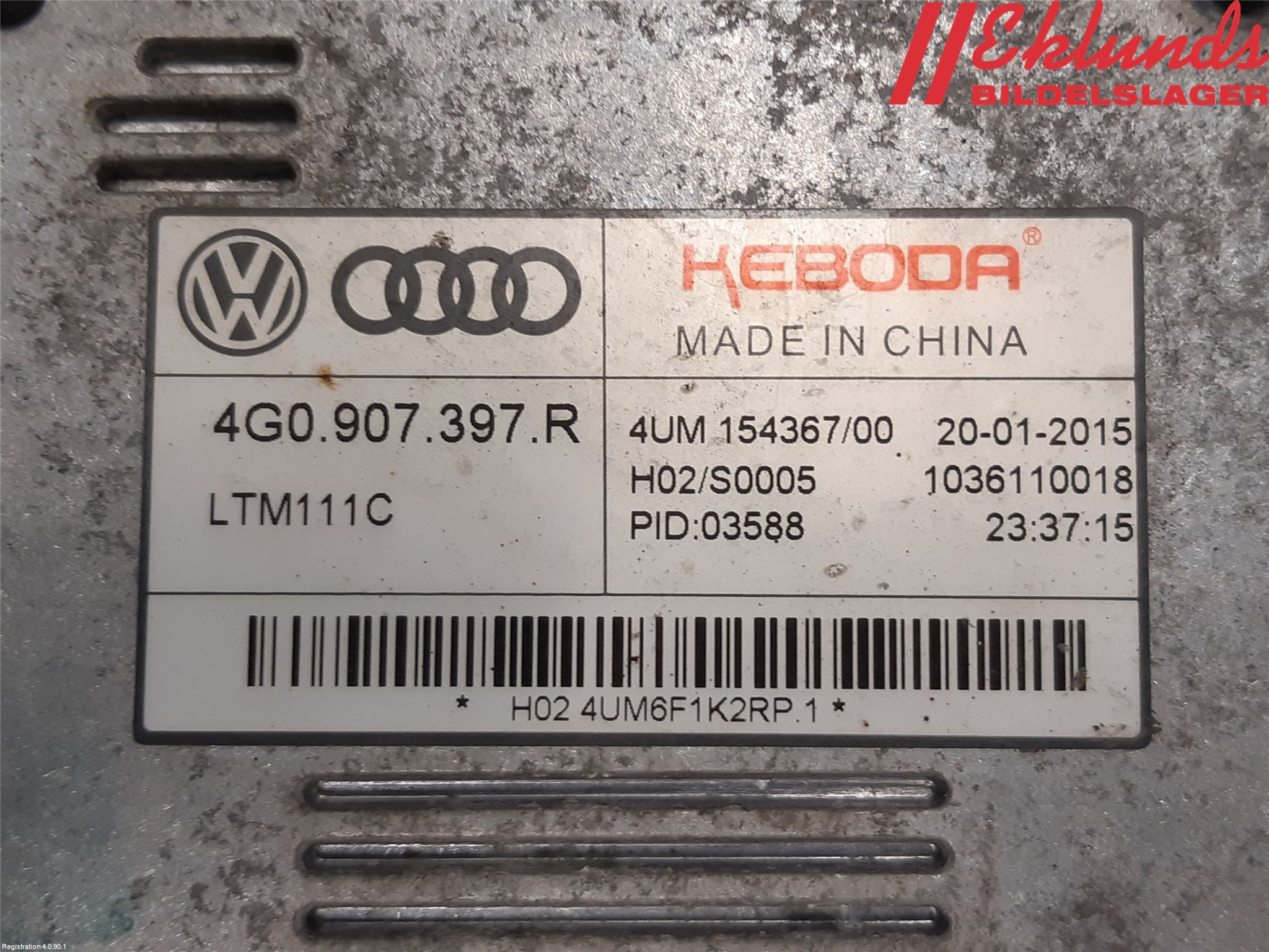 Audi A6/S6 4G 11-18 Styrenhet Strålkastare