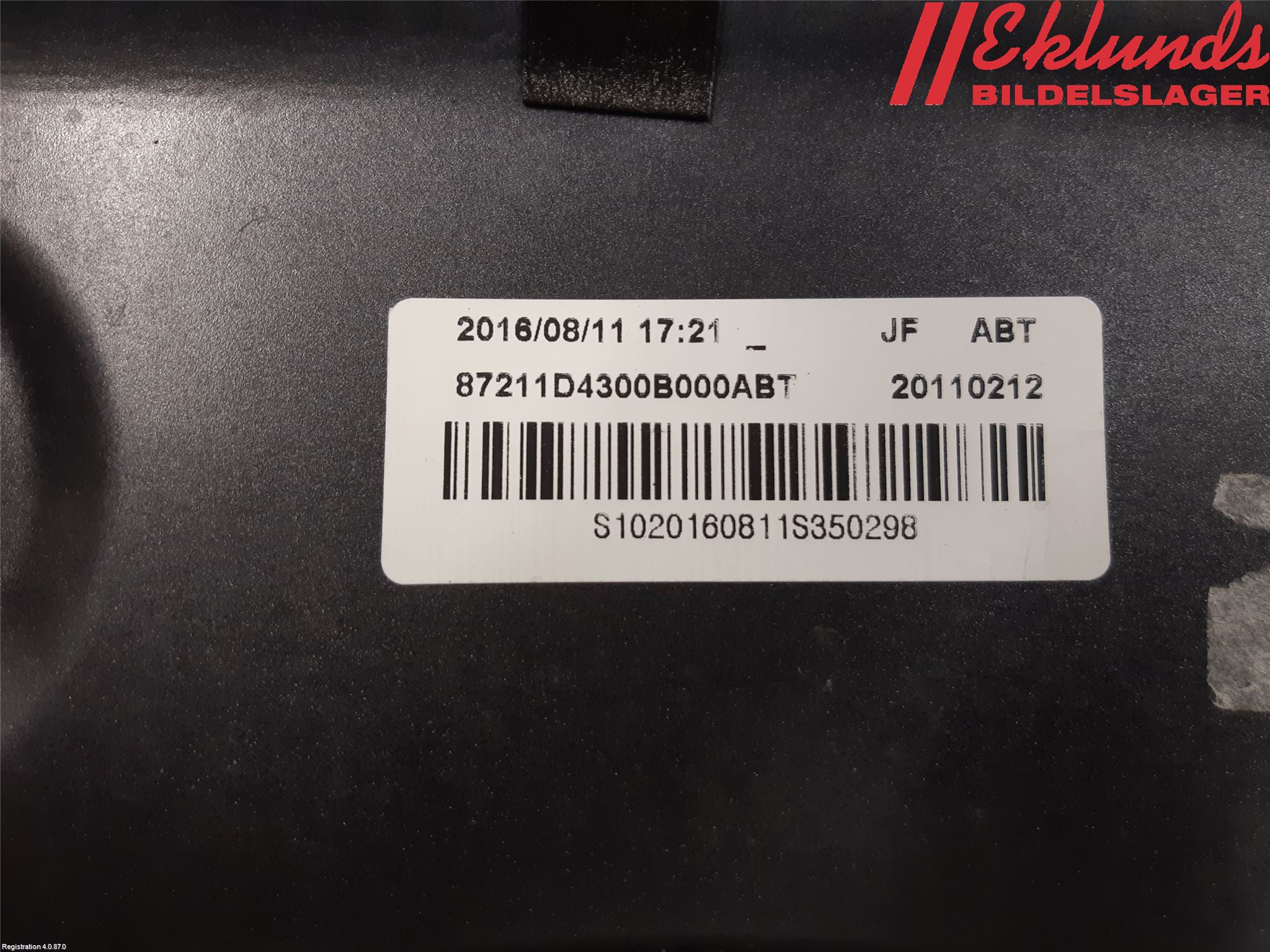 Kia OPTIMA 16-20 Spoiler Baklucka