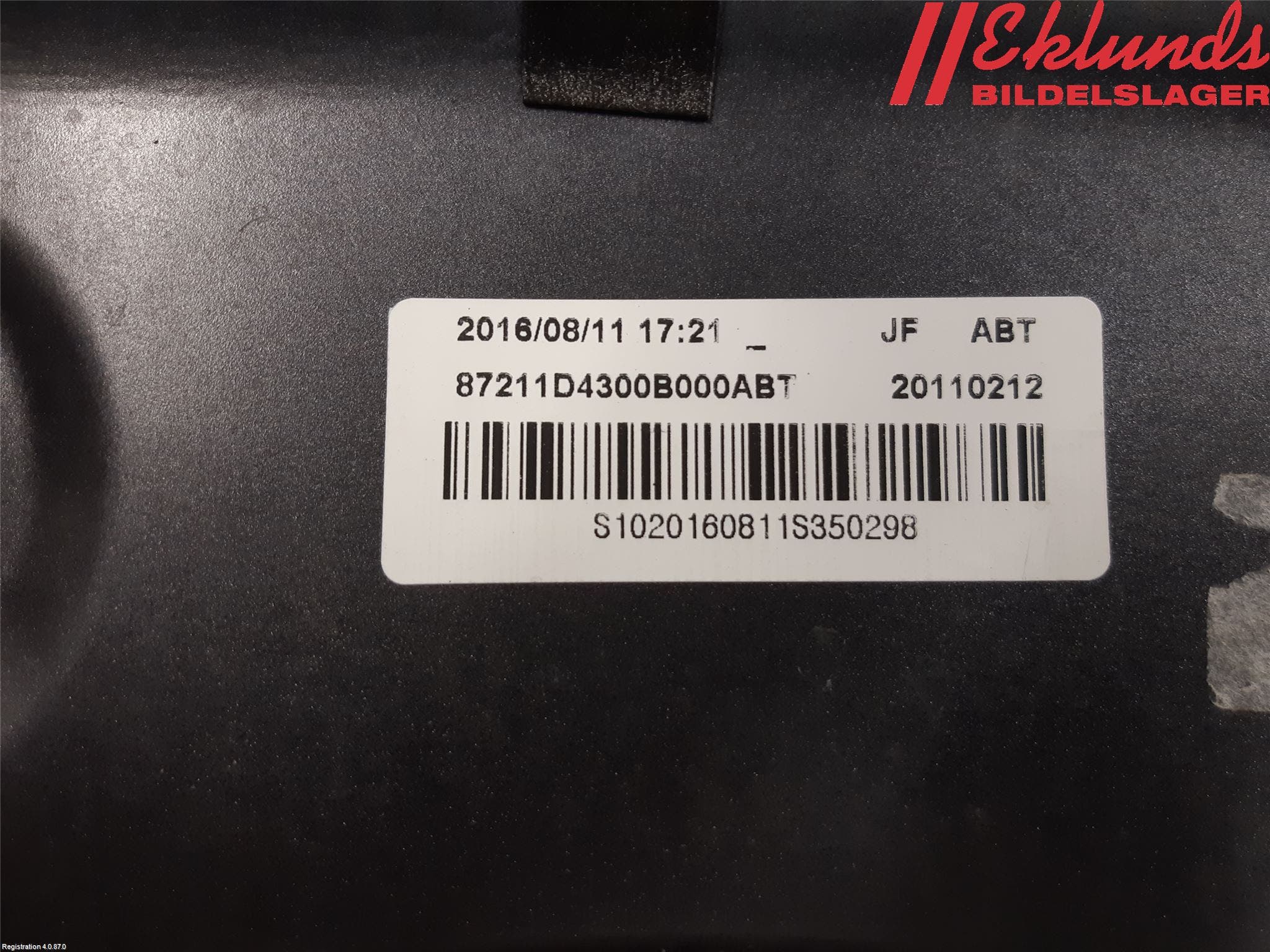 Kia OPTIMA 16-20 Spoiler Baklucka