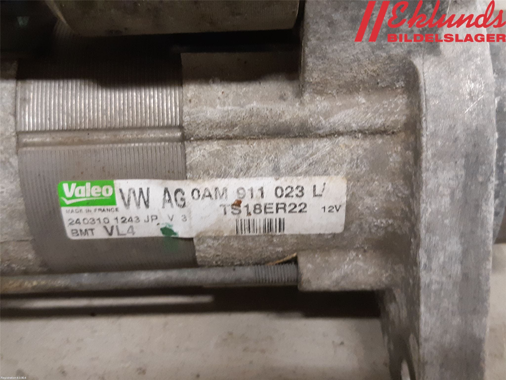 Volkswagen VW POLO 10-17 Startmotor Diesel