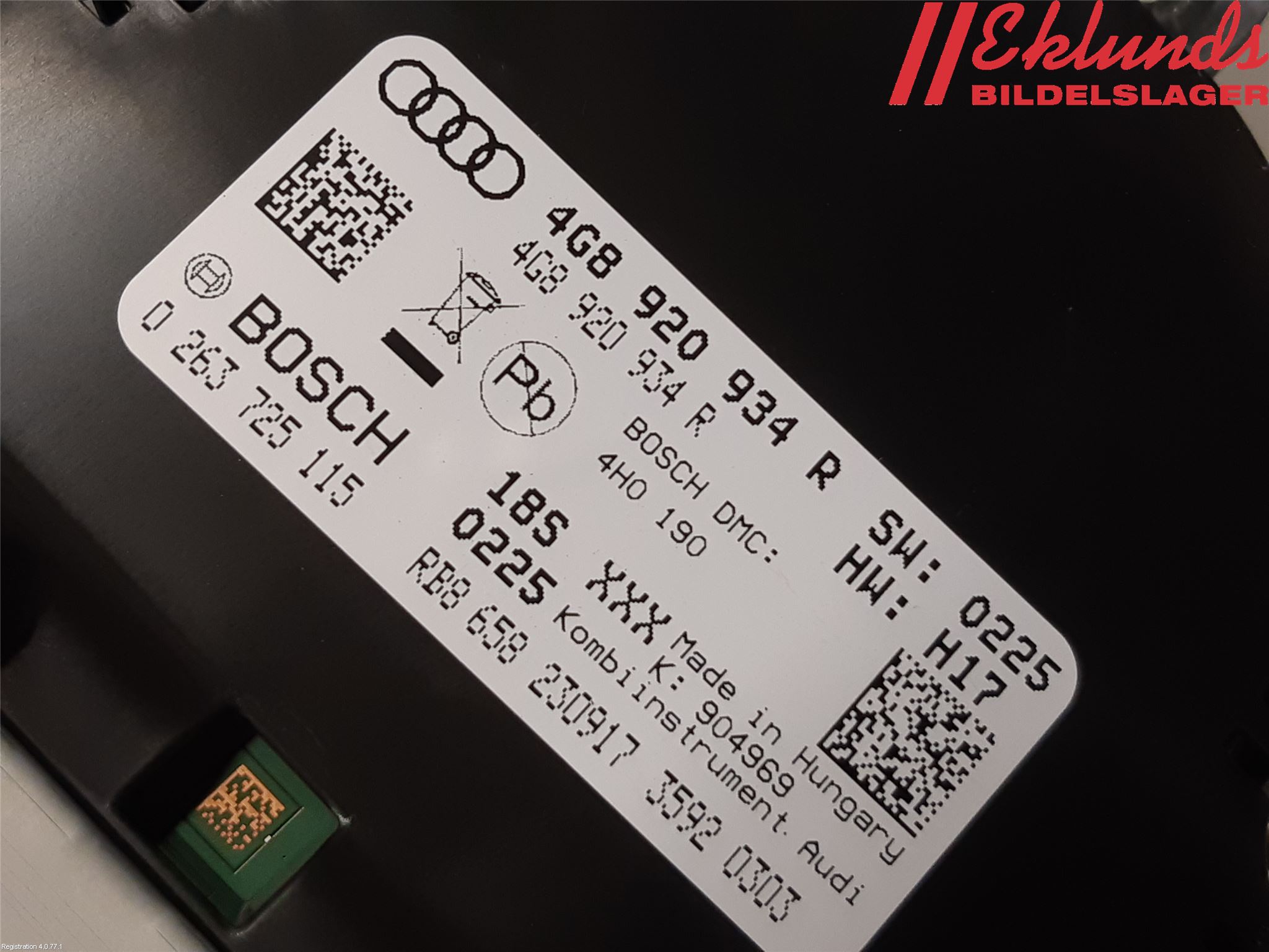 Audi A6/S6 4G 11-18 Instrument Komb