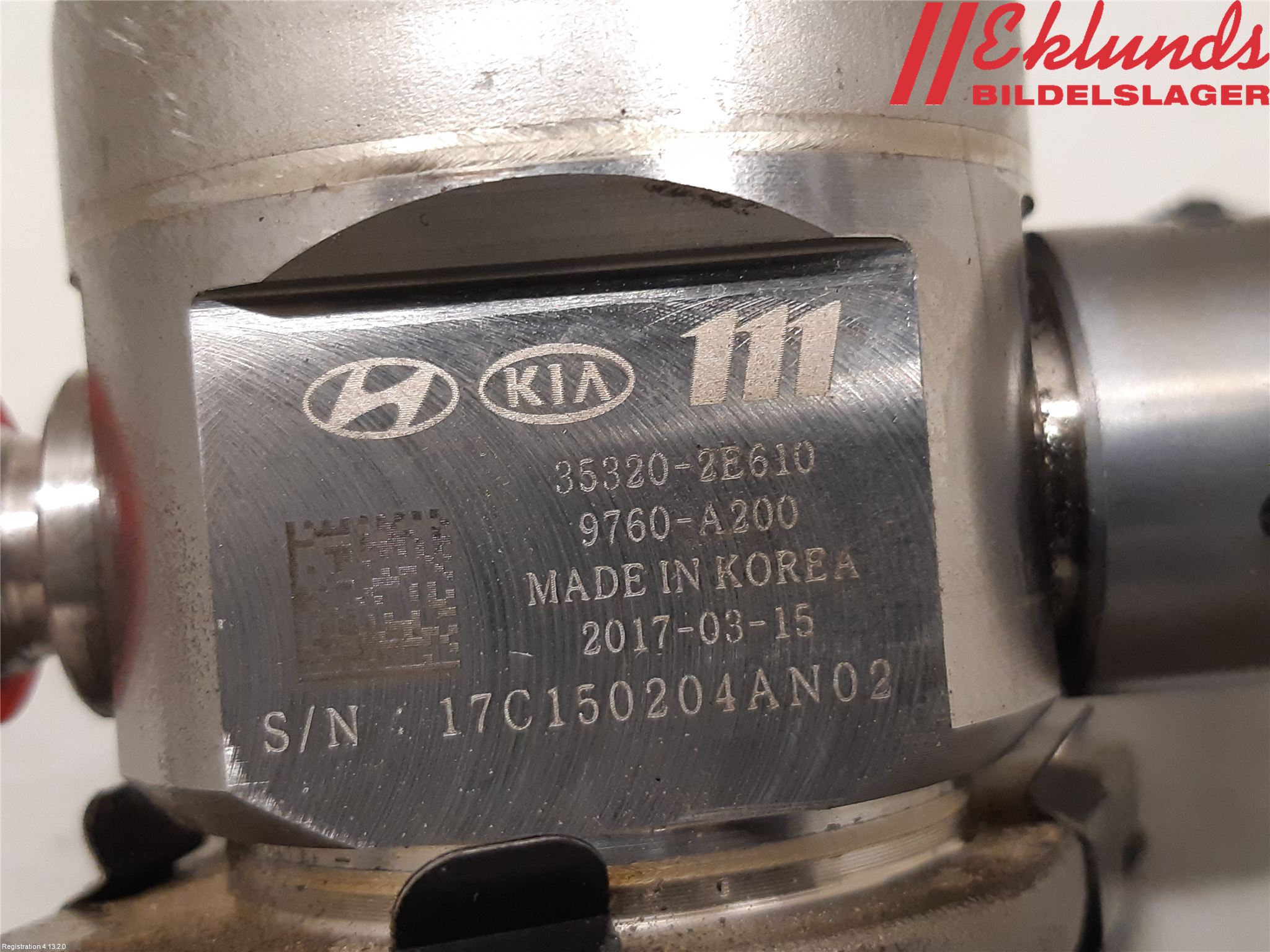 Kia OPTIMA 16-20 Bränslepump Mek