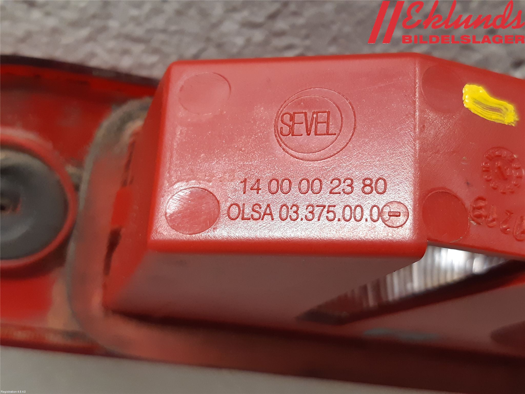 Citroen JUMPY 07-16 Bromsljus Bakruta