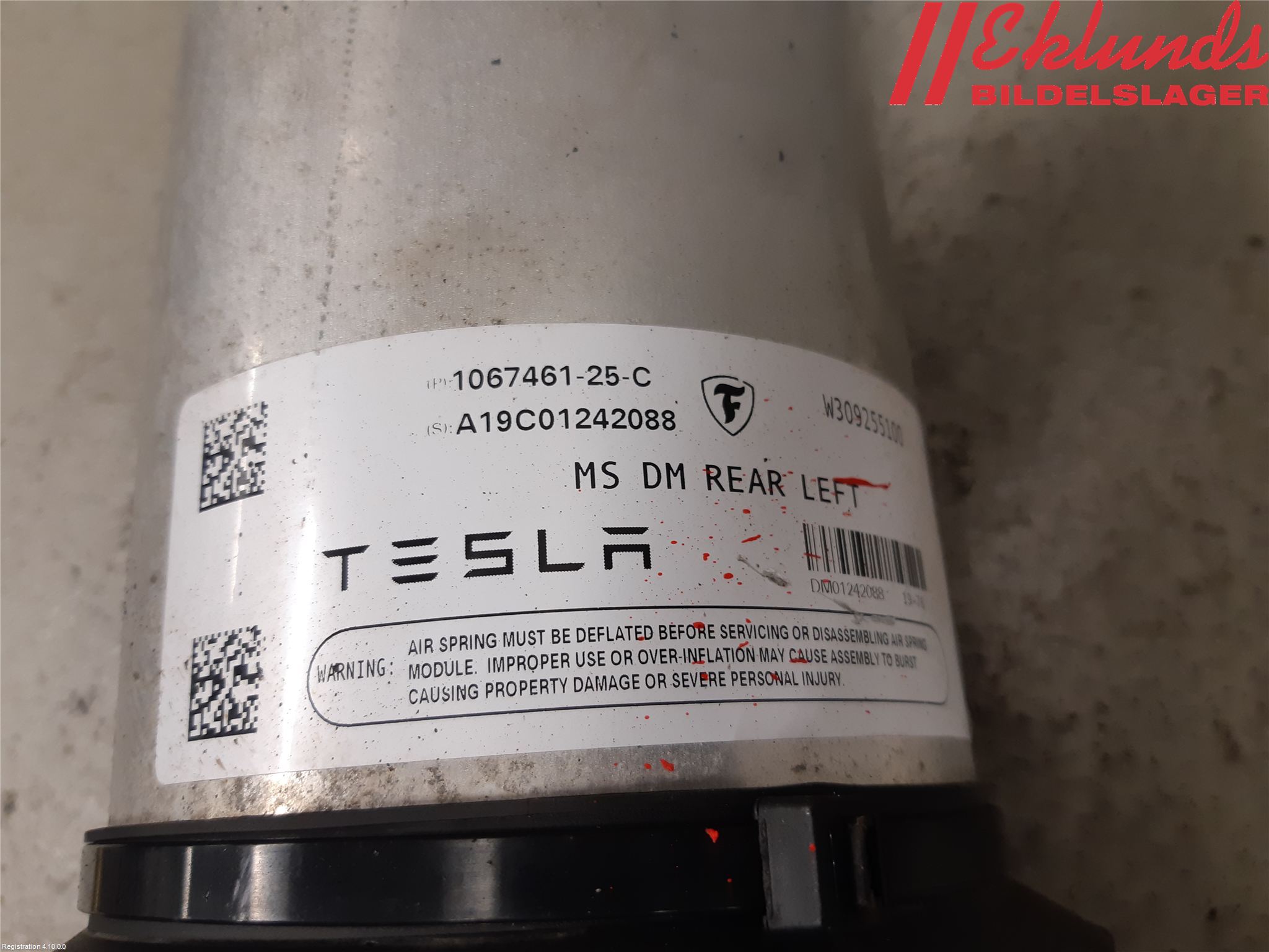 Tesla MODEL S 13- Fjäderben Bak Vänster