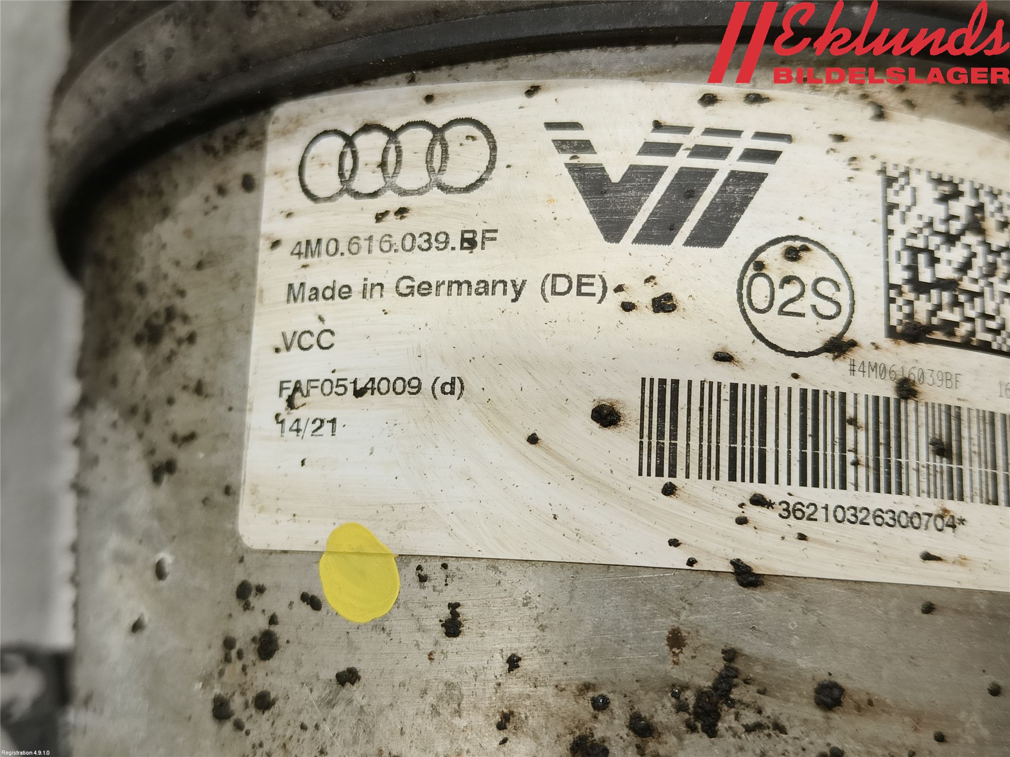 Audi Q7/SQ7 Fjäderben Fram Vänster