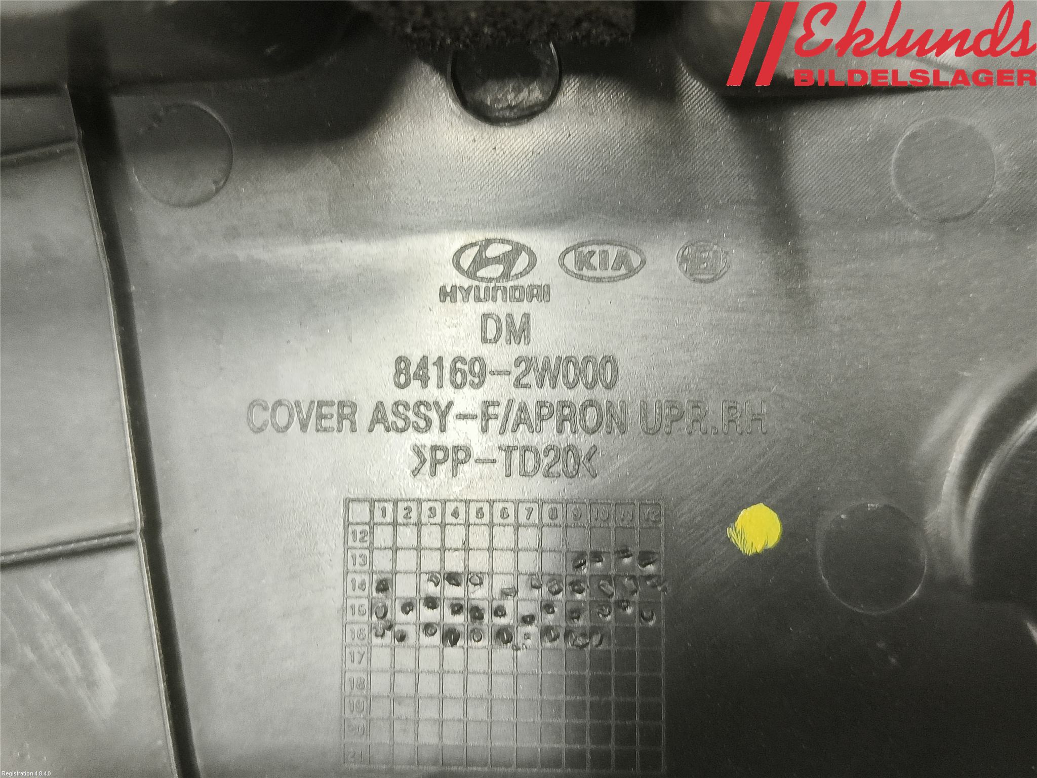 Hyundai SANTA FE 13-18 Torpedplåt-Torpedplast