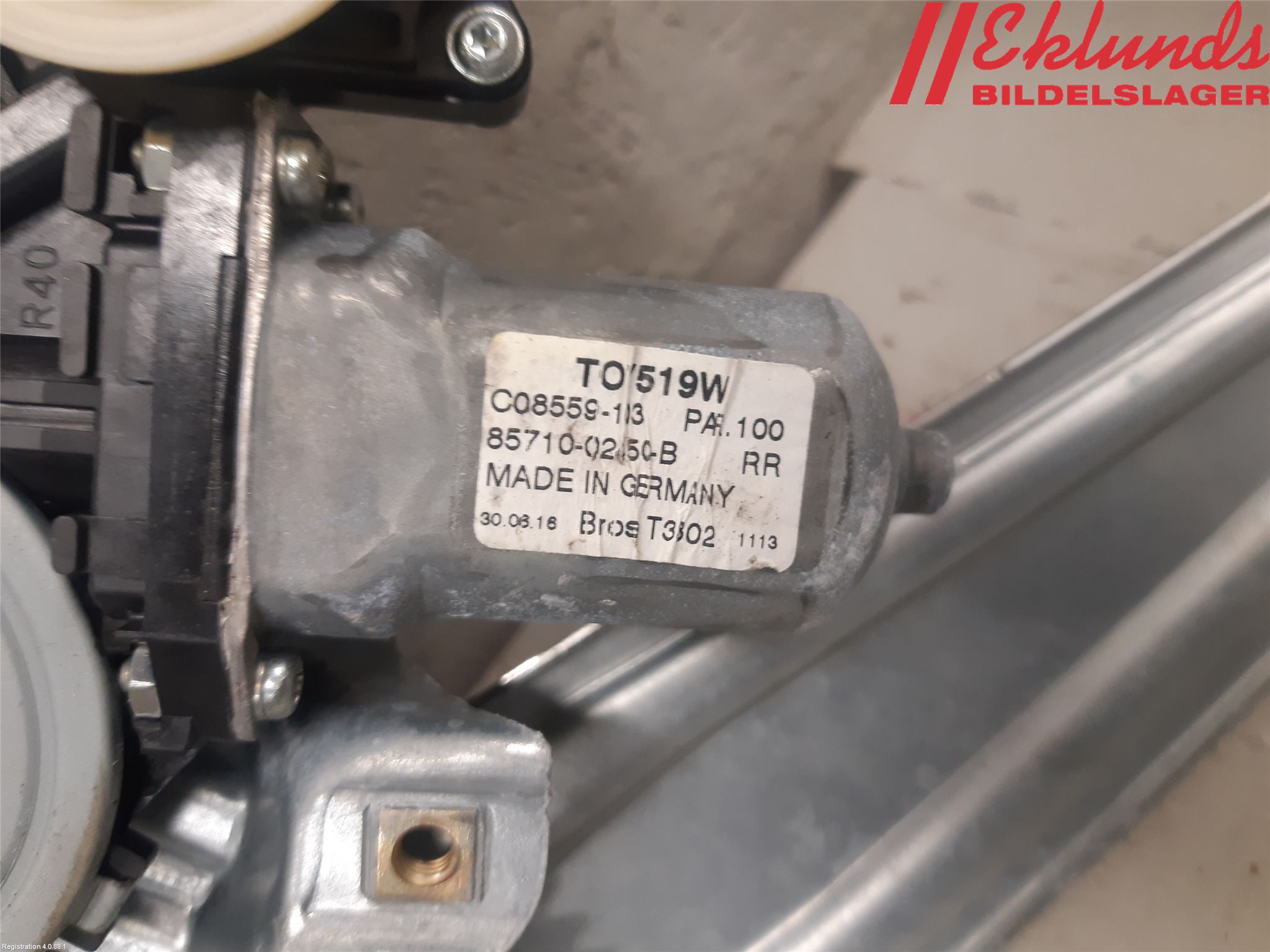Toyota AURIS 13-19 Fönsterhiss El Kompl