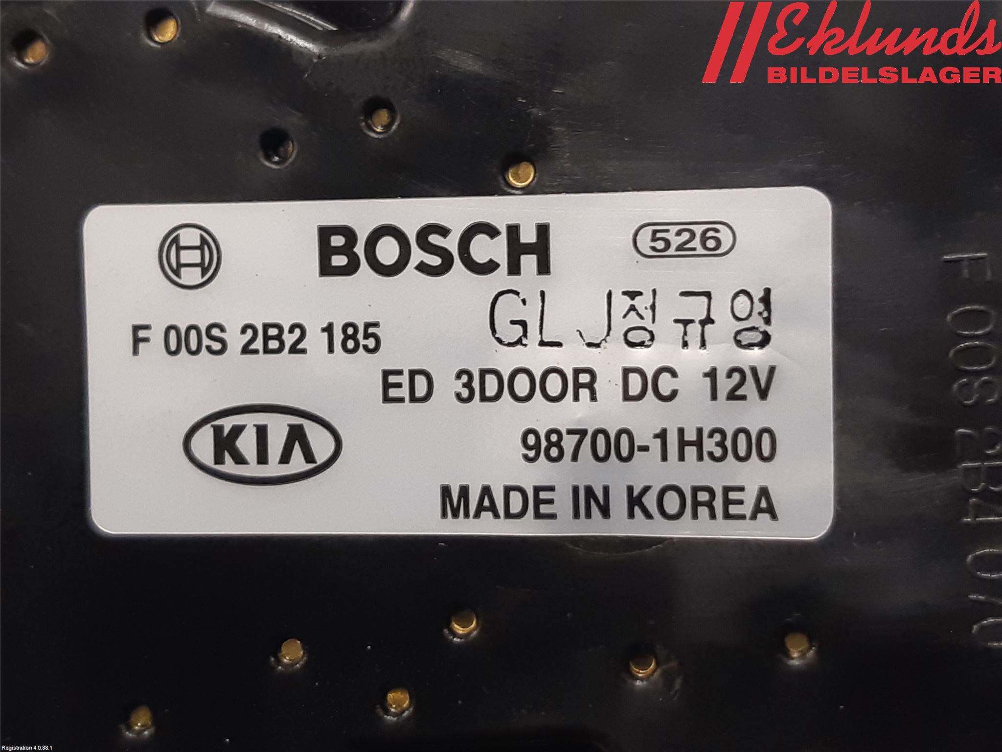 Hyundai ix35 Torkarmotor Baklucka