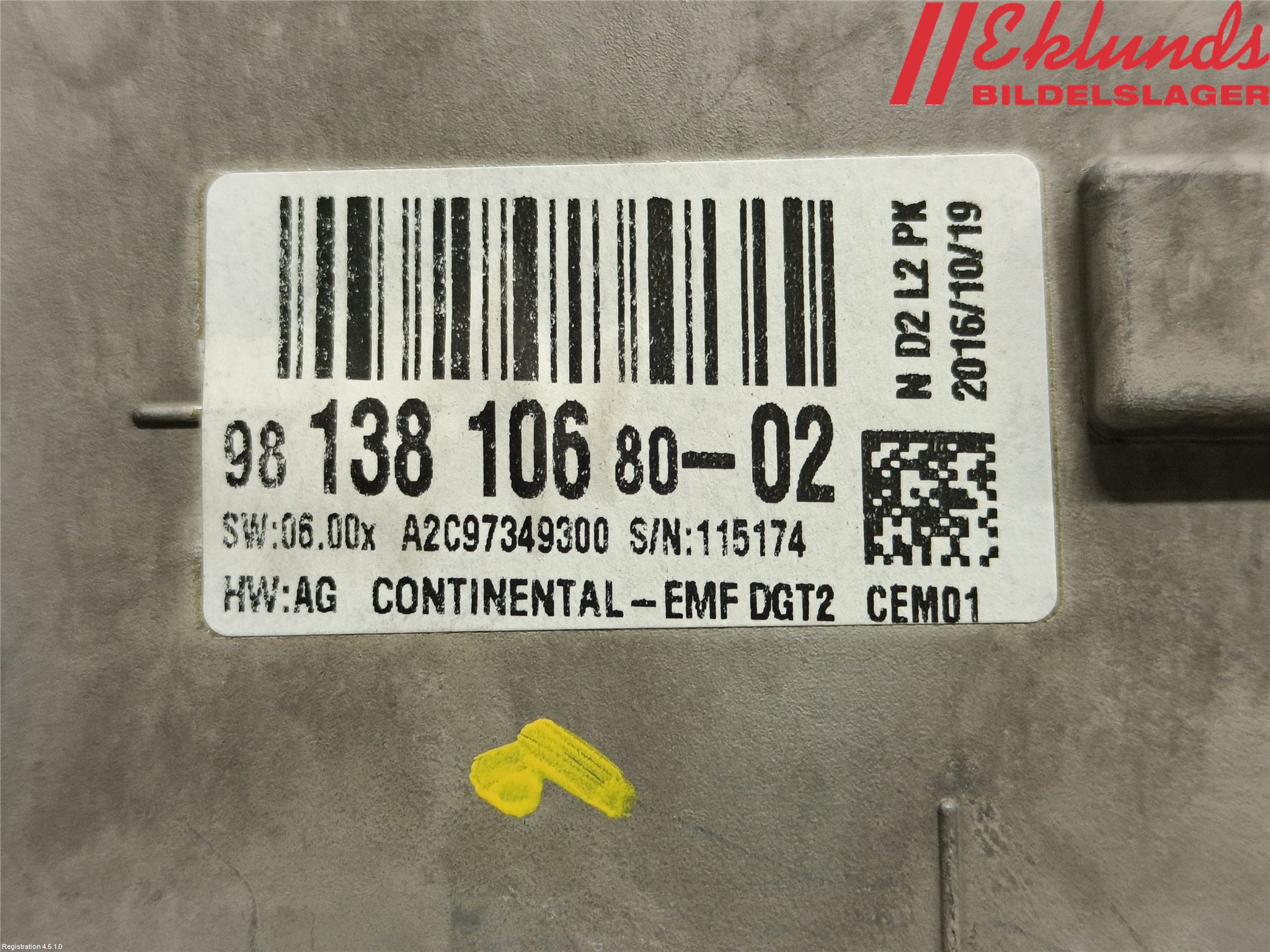 Citroen DS 4 CROSSBACK 16-18 Multifunktionsdisplay