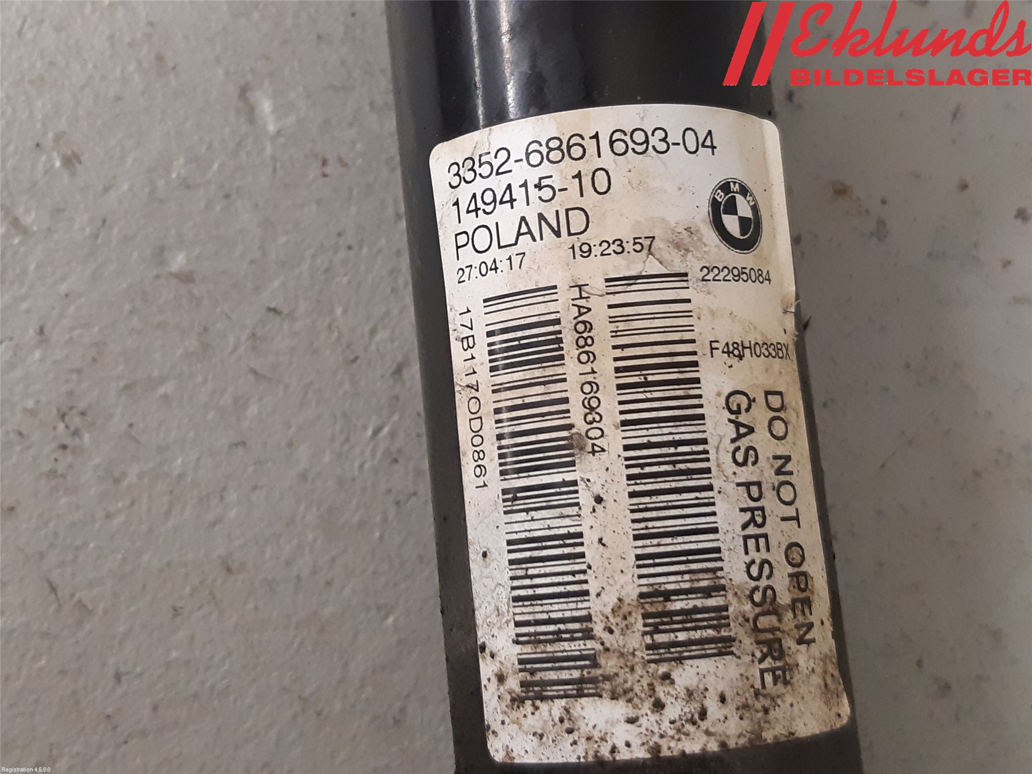BMW X1 F48 15-22 Stötdämpare Bak