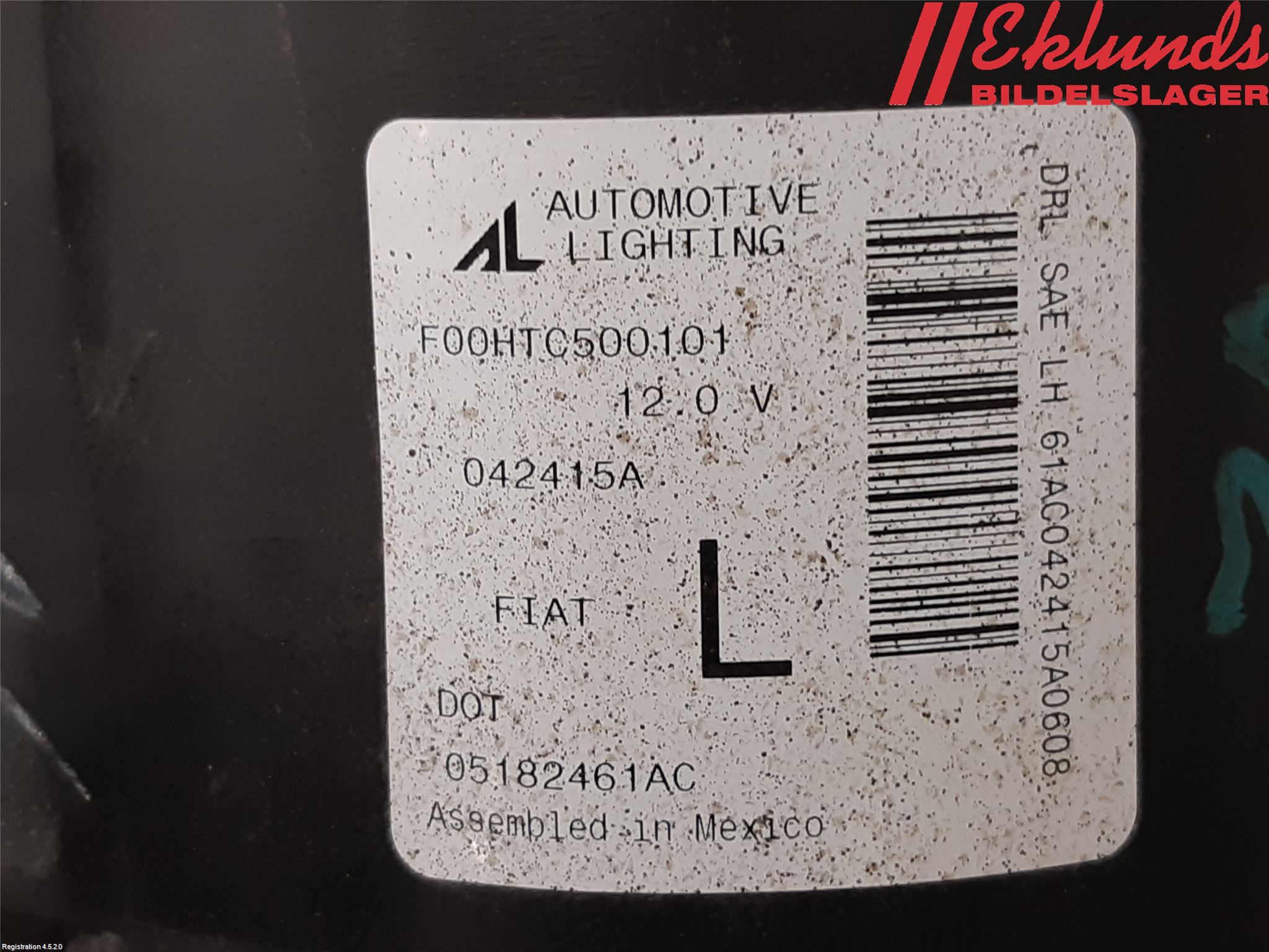 Fiat 500 07- Blinkers Fram Vänster