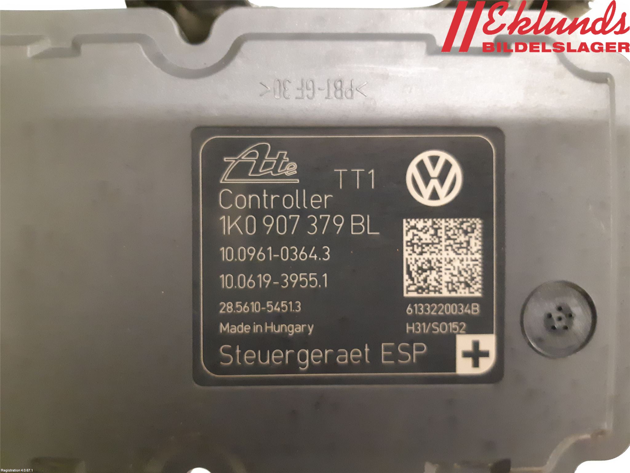 Volkswagen VW GOLF PLUS/CROSS GOLF 04-14 Abs Hydraulaggregat