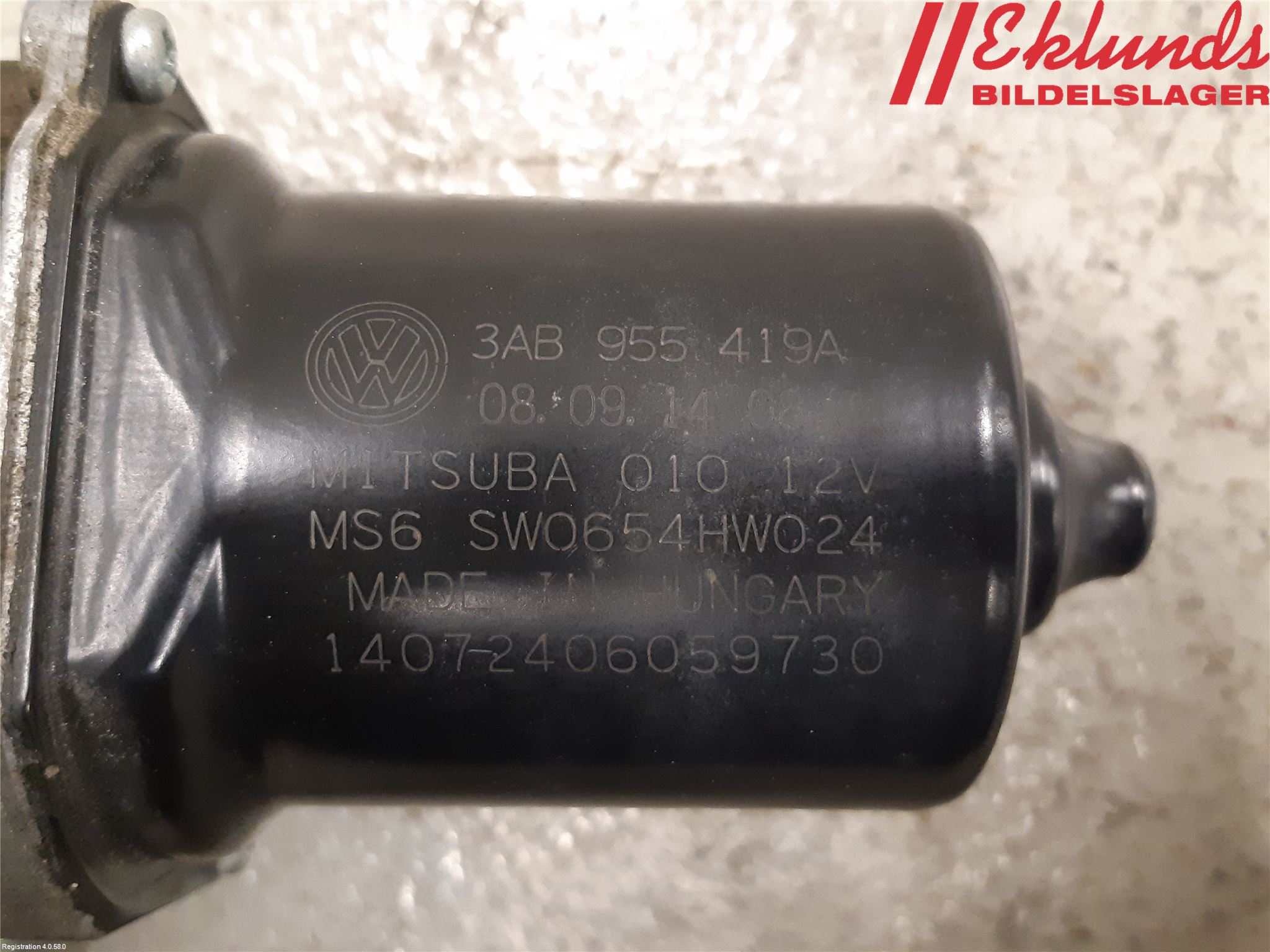 Volkswagen VW PASSAT 11-14 Torkarmotor Vindruta