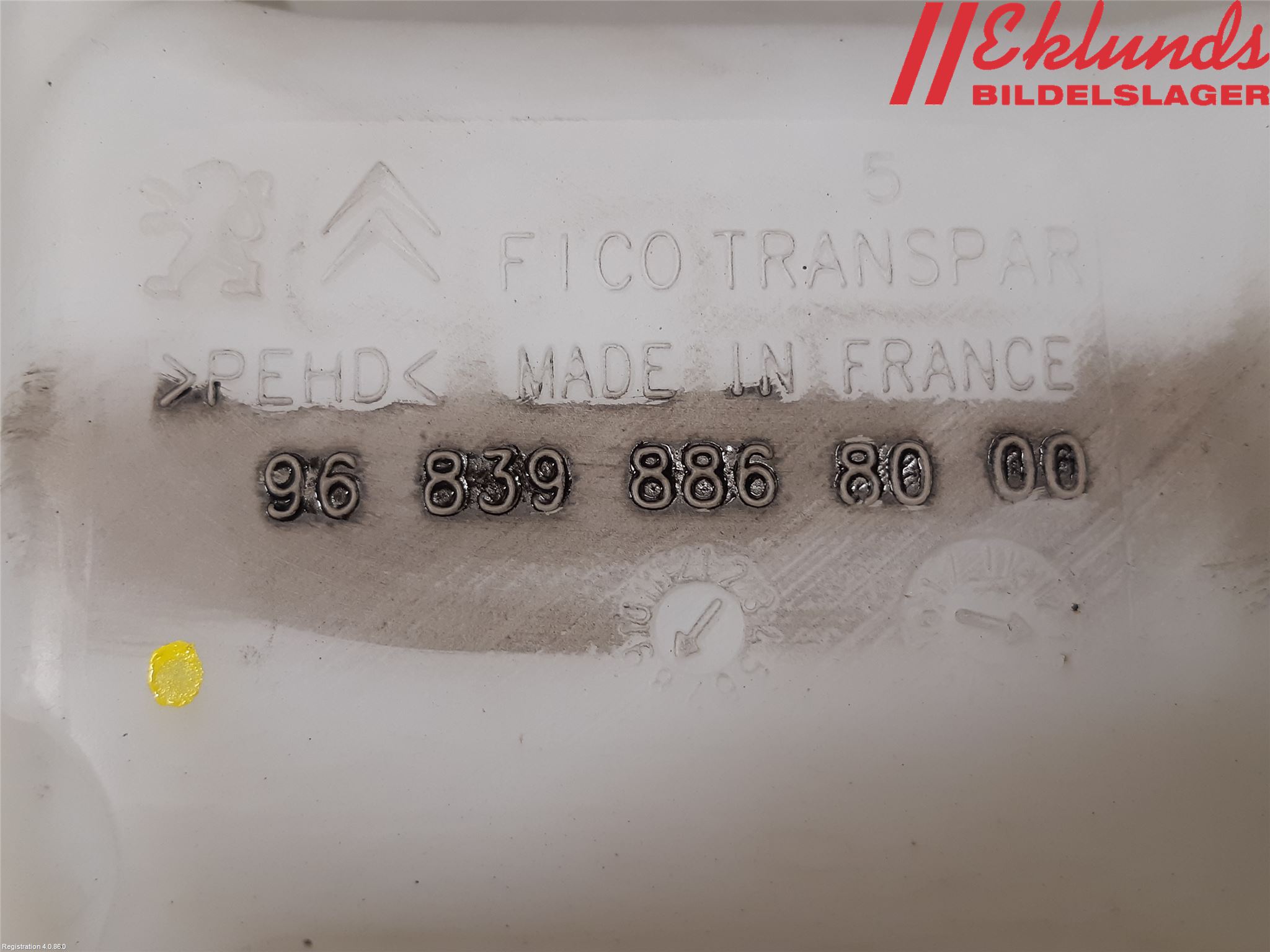 Citroen C3 10-17 Spolartank Vindruta