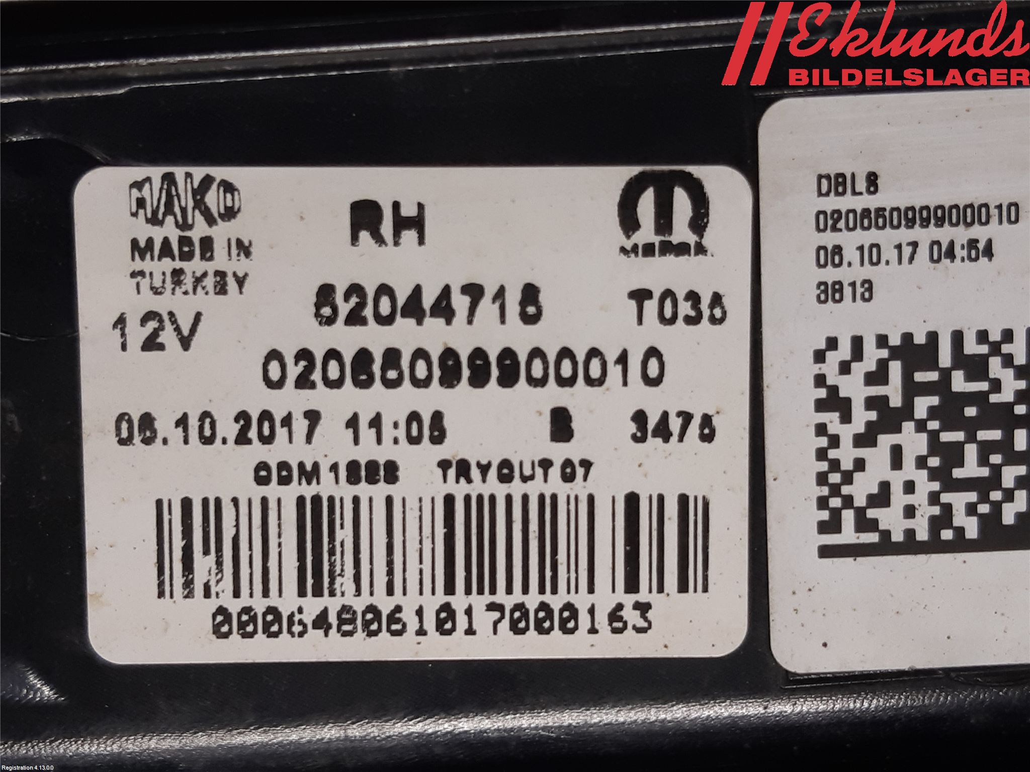 Fiat DOBLO CARGO Bakljus Höger