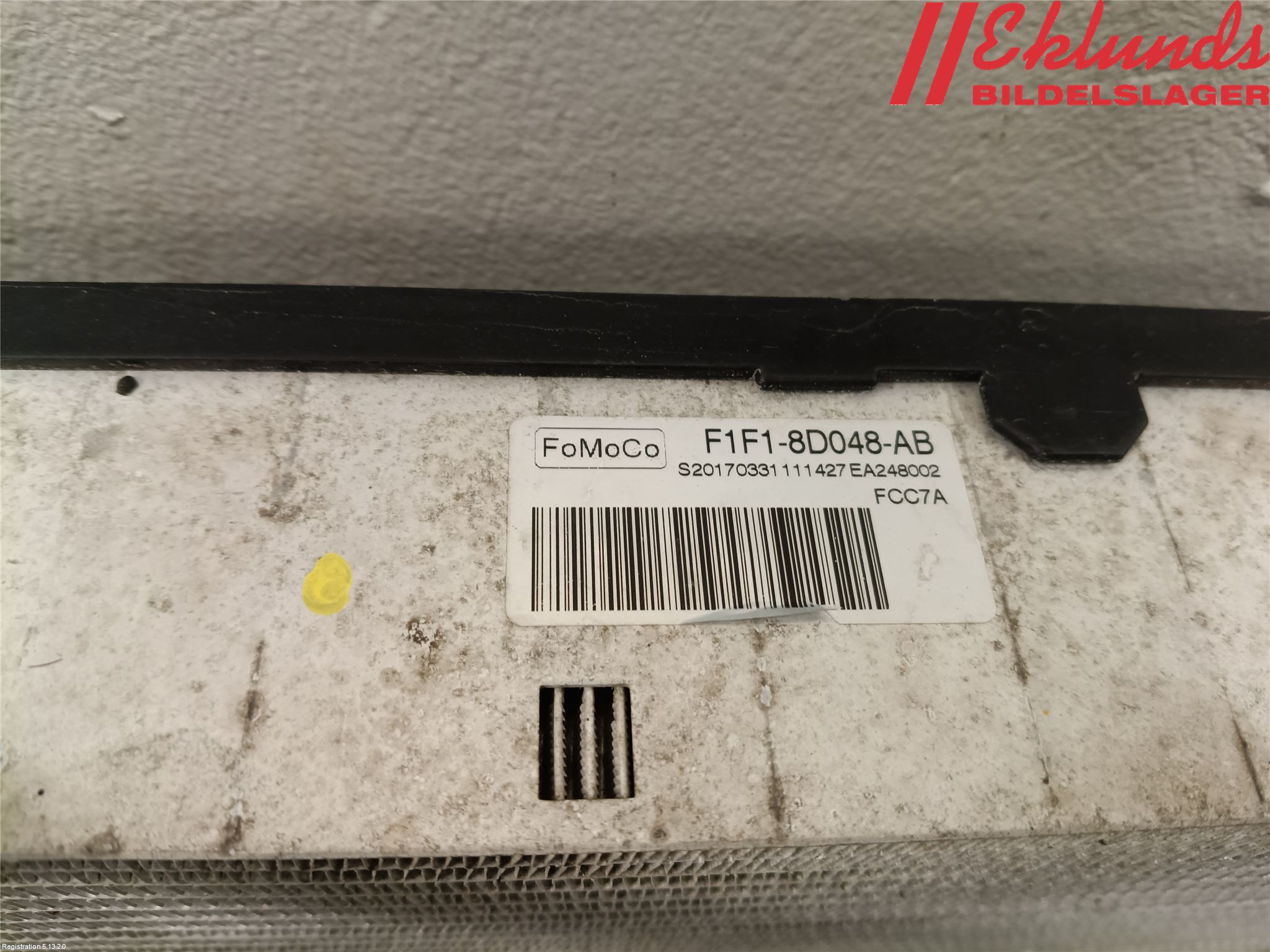 Ford KUGA 17-19 Laddluft-Intercooler Kyl