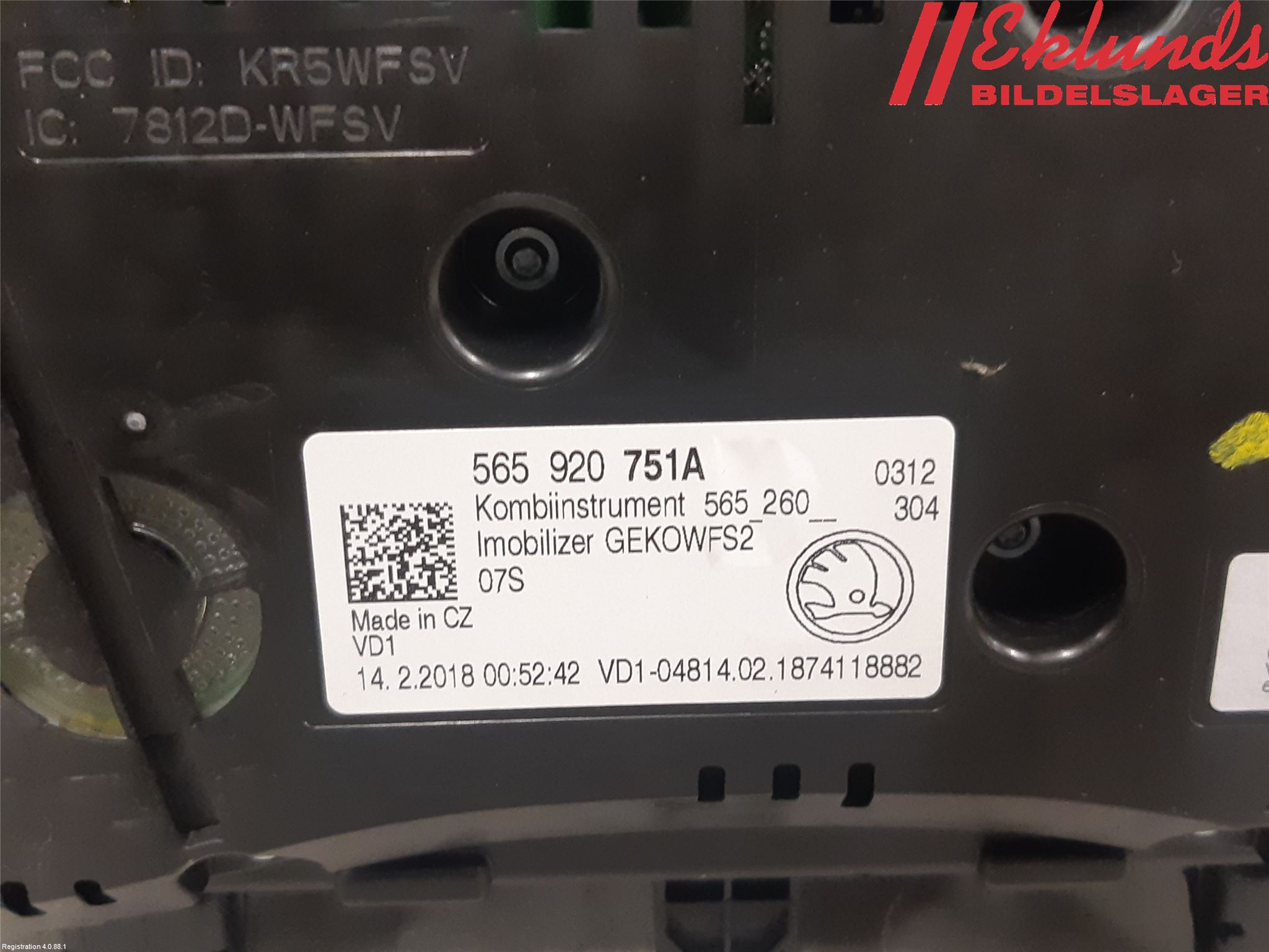 Skoda KODIAQ 17-24 Instrument Komb