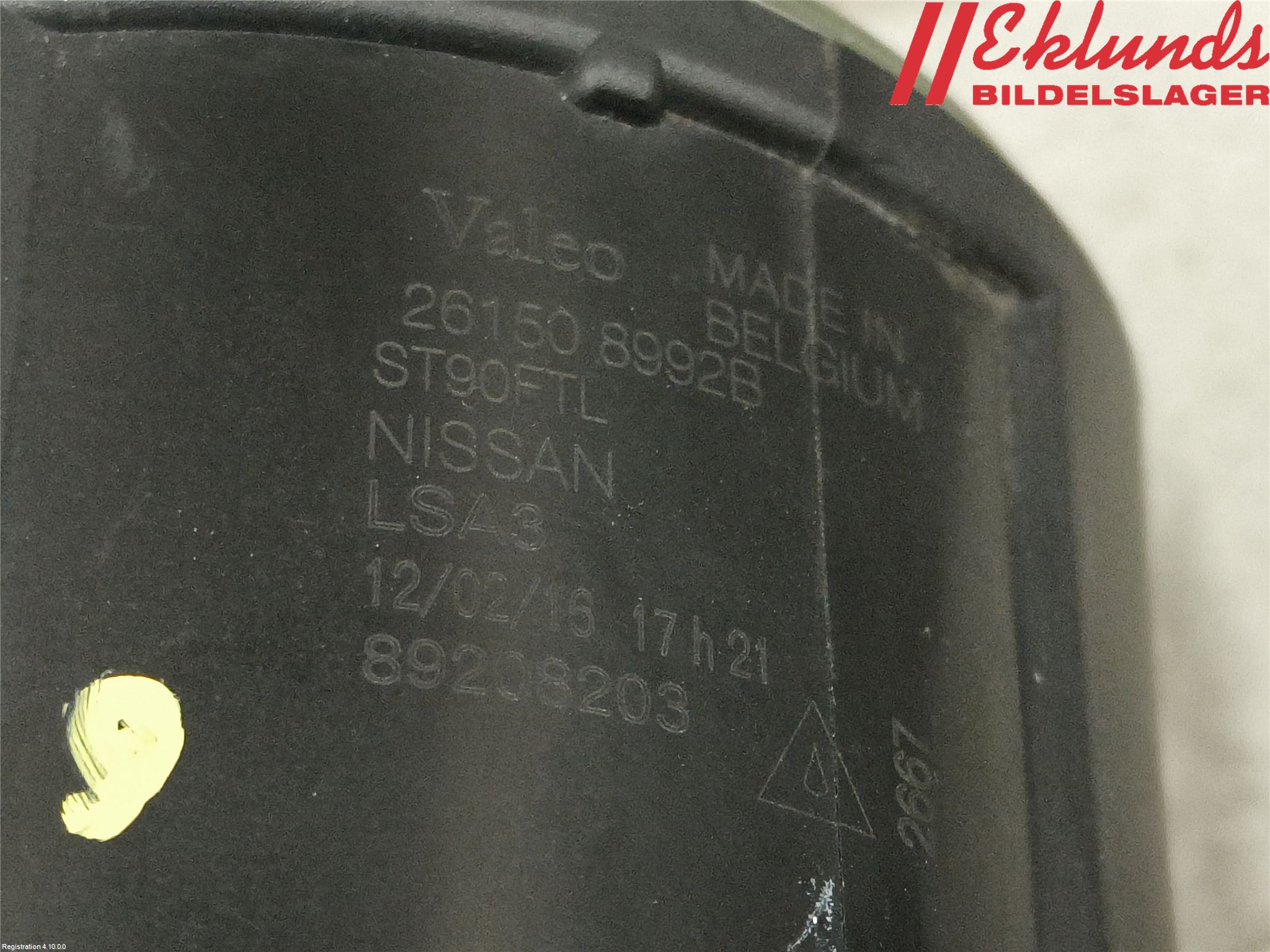 Nissan QASHQAI 14-17 Dimljus-Varselljus Fram