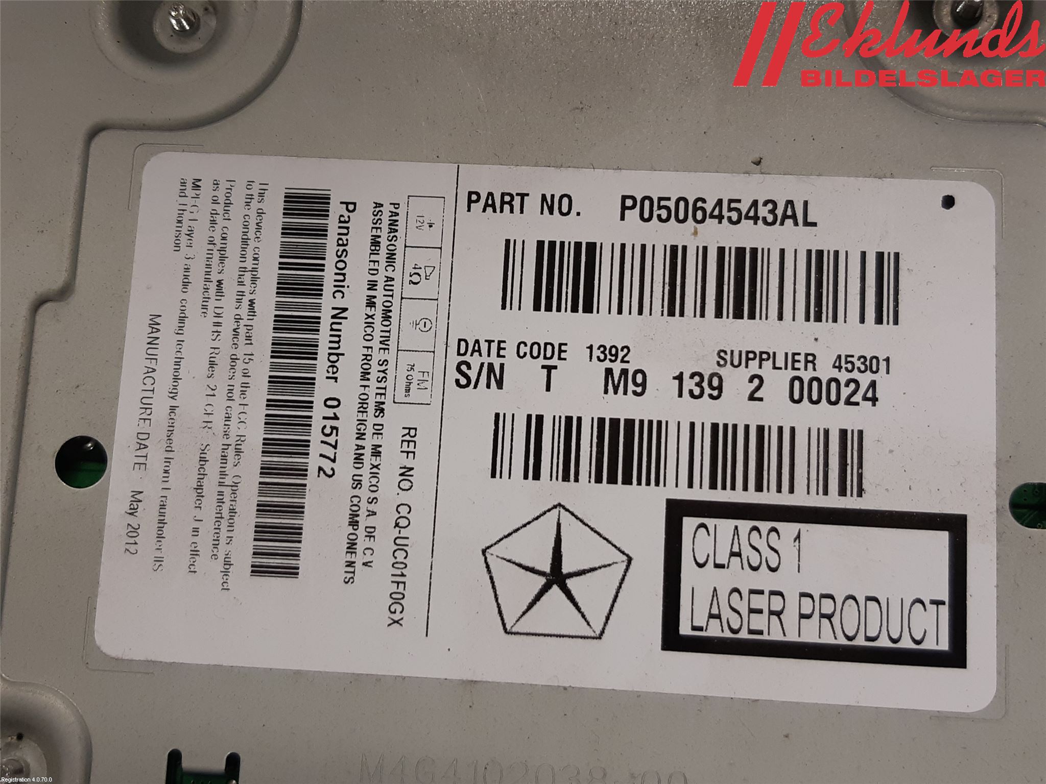 Fiat FREEMONT Cd Radio - Multimediapanel