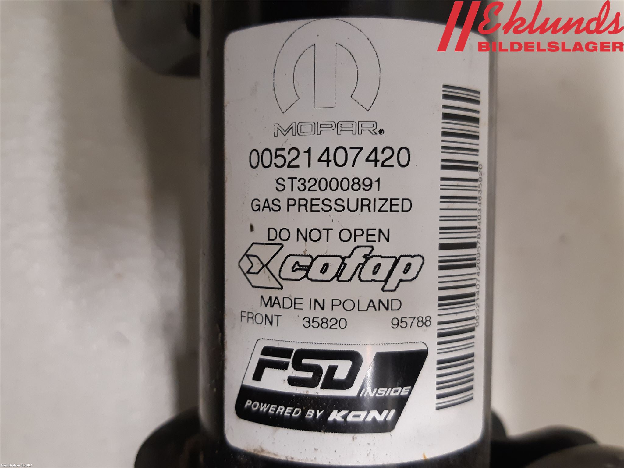 Fiat 500X 15- Fjäderben Fram Vänster