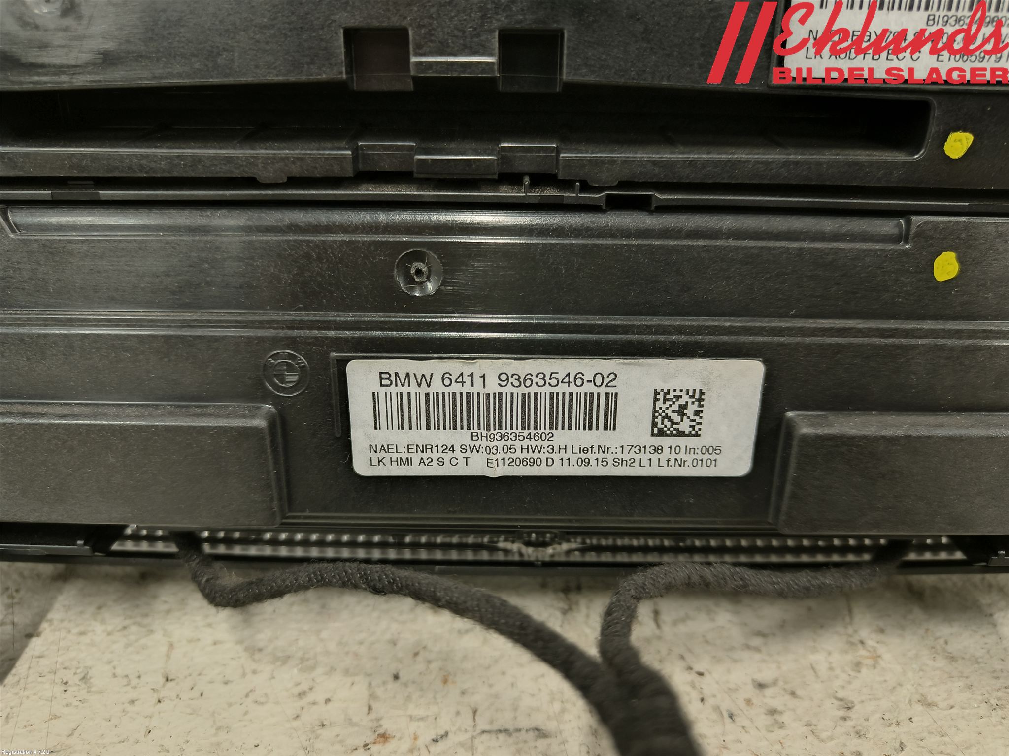 BMW 3 F30/F31/F80 12-19 Ac Styrenhet Ac Manöveren