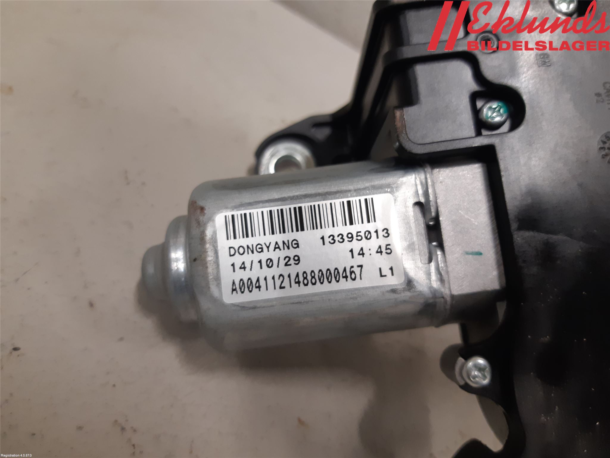 Opel ASTRA J 10-15 Torkarmotor Baklucka