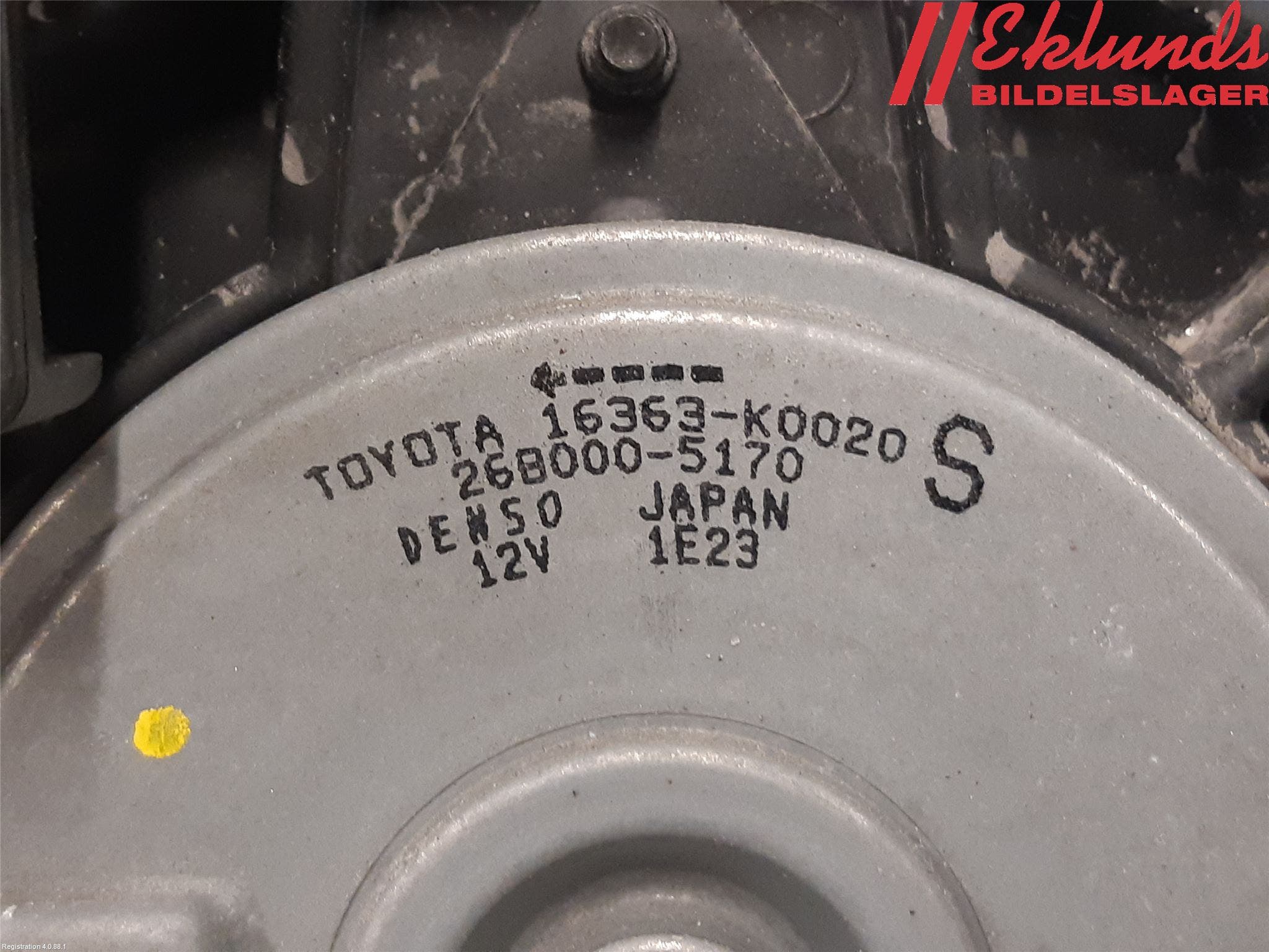 Toyota YARIS XP21 20- Kylfläkt El