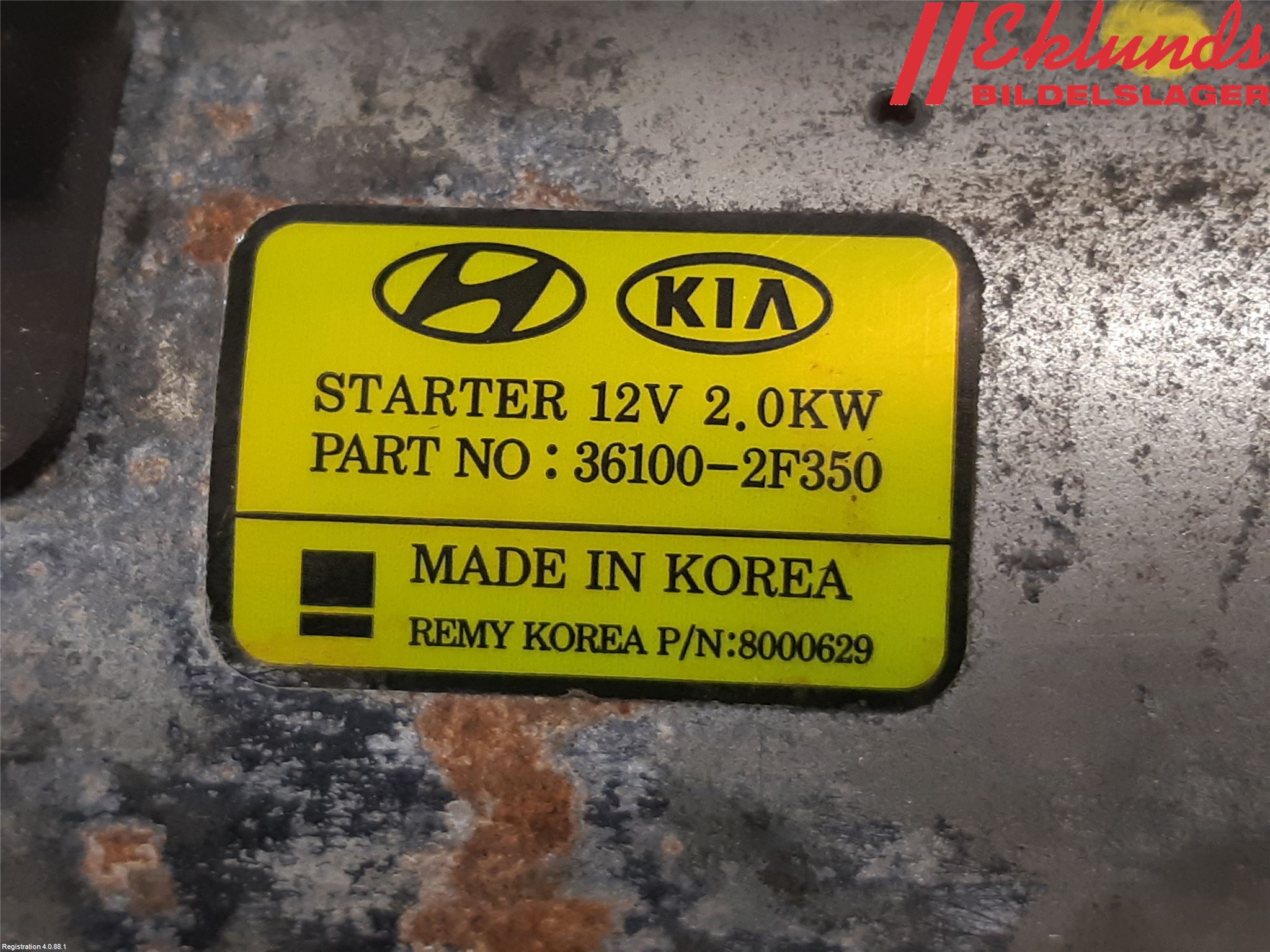 Hyundai SANTA FE 13-18 Startmotor Diesel
