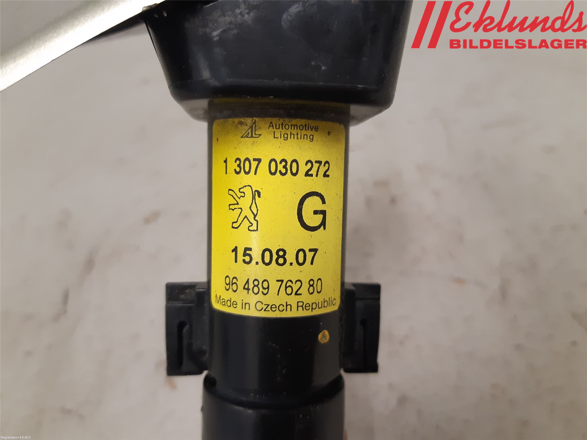 Peugeot 407 Spolarmunstycke Strålkastare