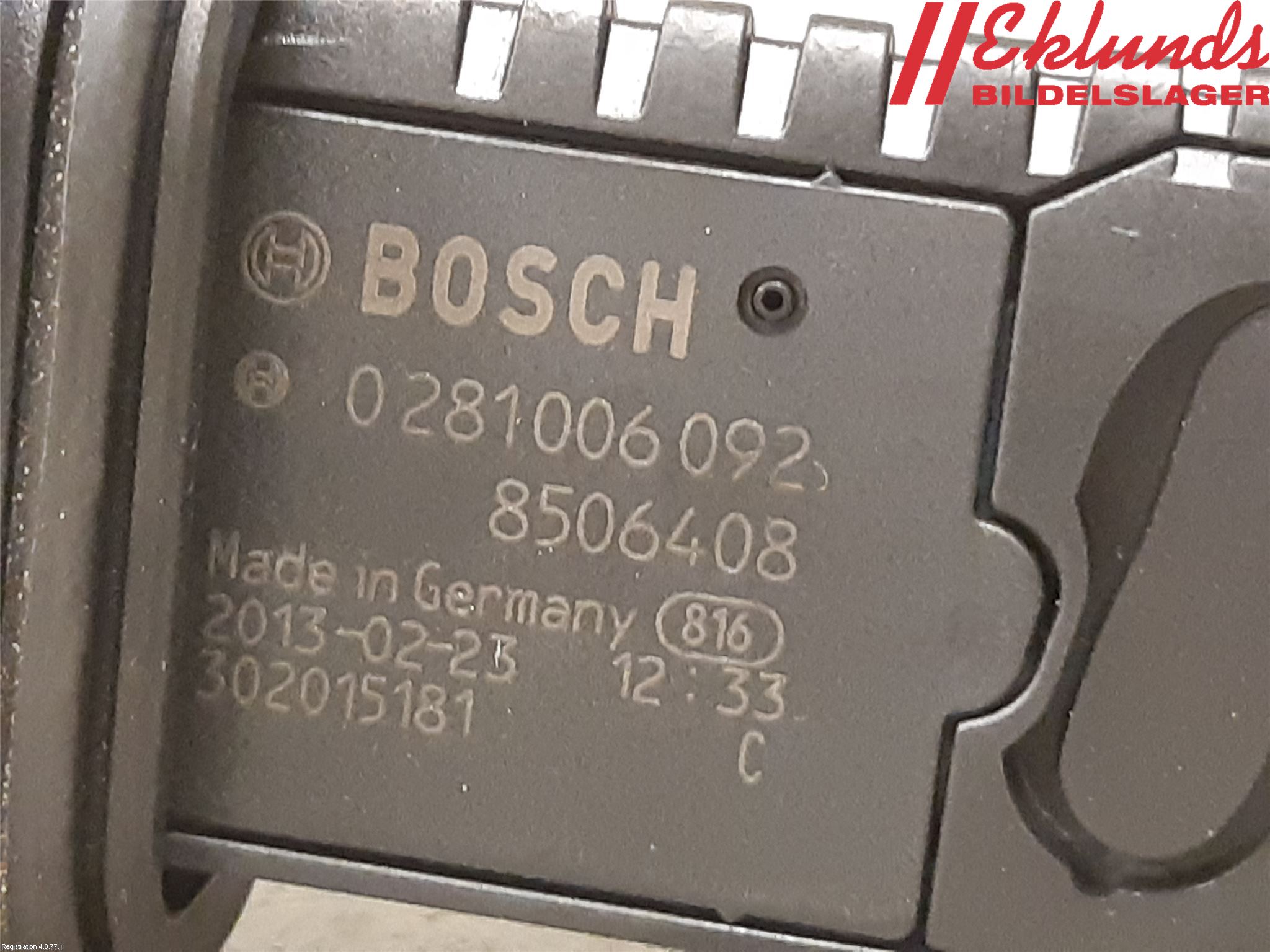 BMW 3 F30/F31/F80 12-19 Injluftmassamätare
