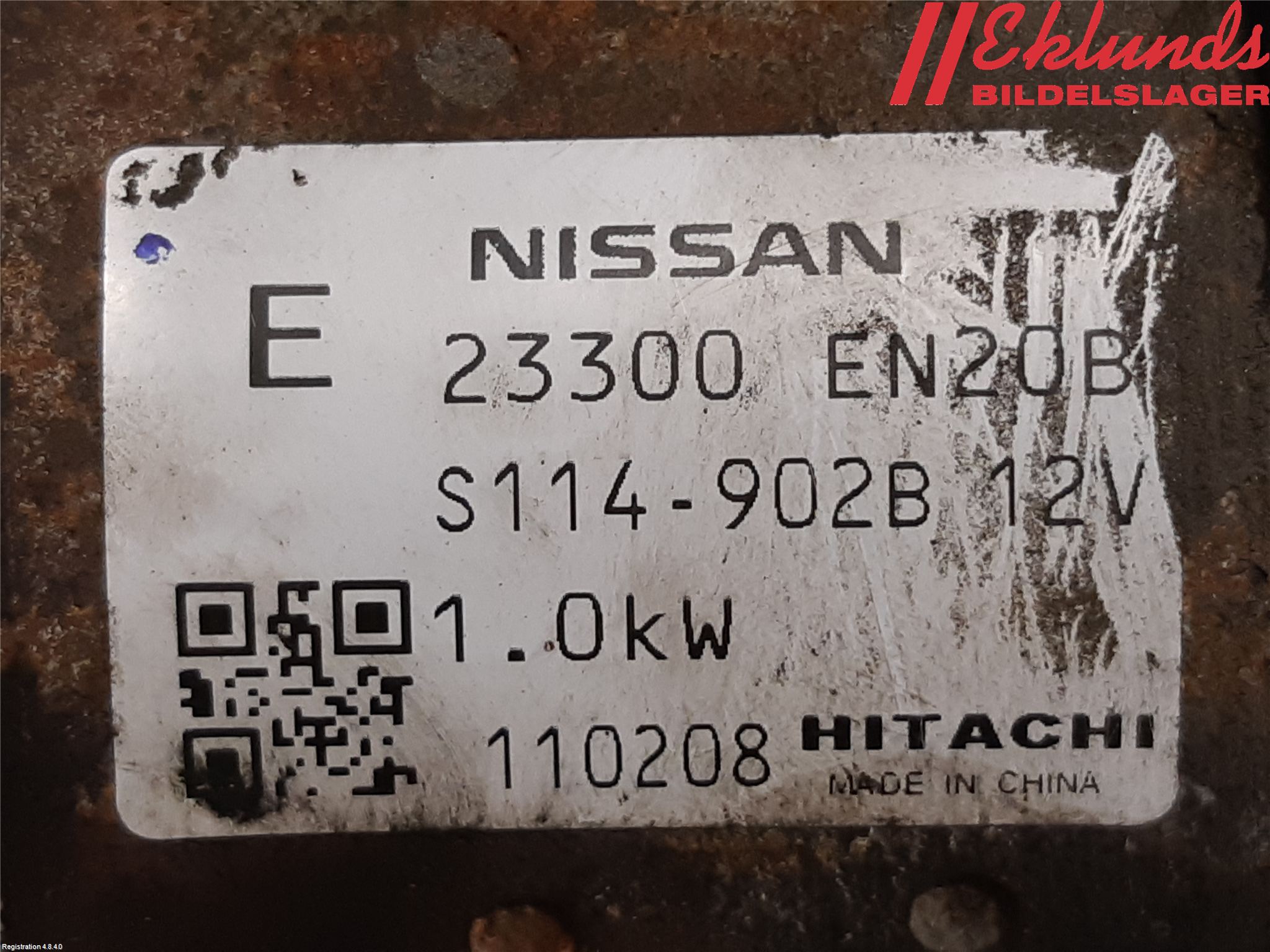 Nissan JUKE 10-14 Startmotor