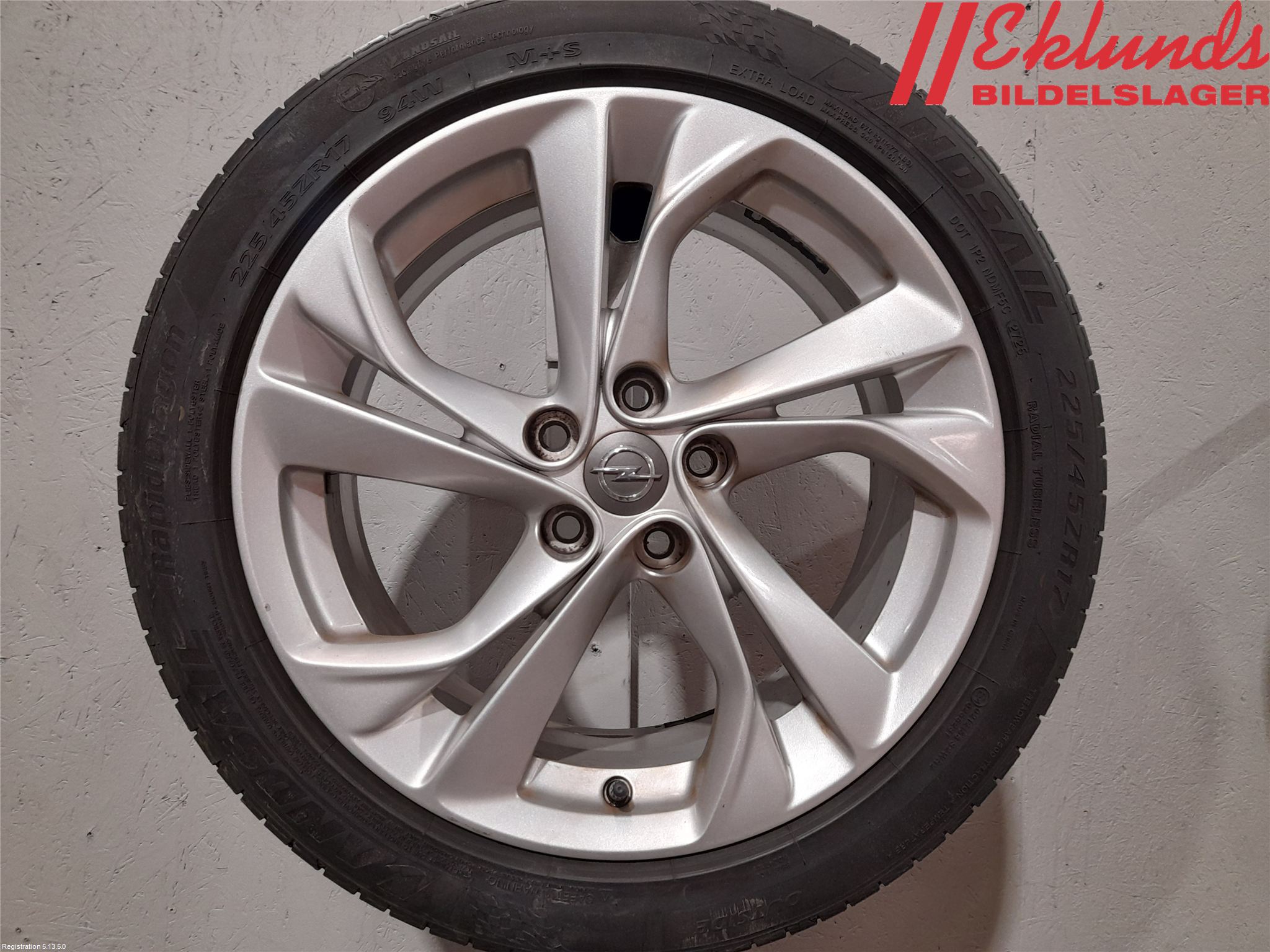 Opel ASTRA K 16-22 Sommardäck Alumfälg 4St