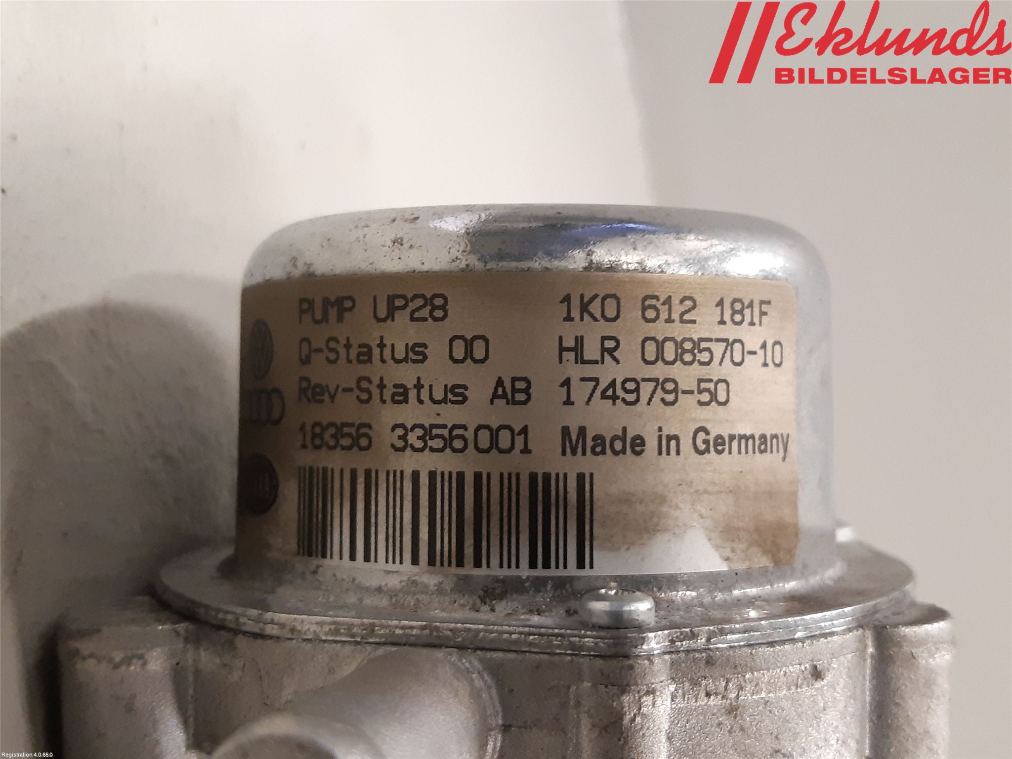 Volkswagen VW POLO VI 18->> Vakuumpump