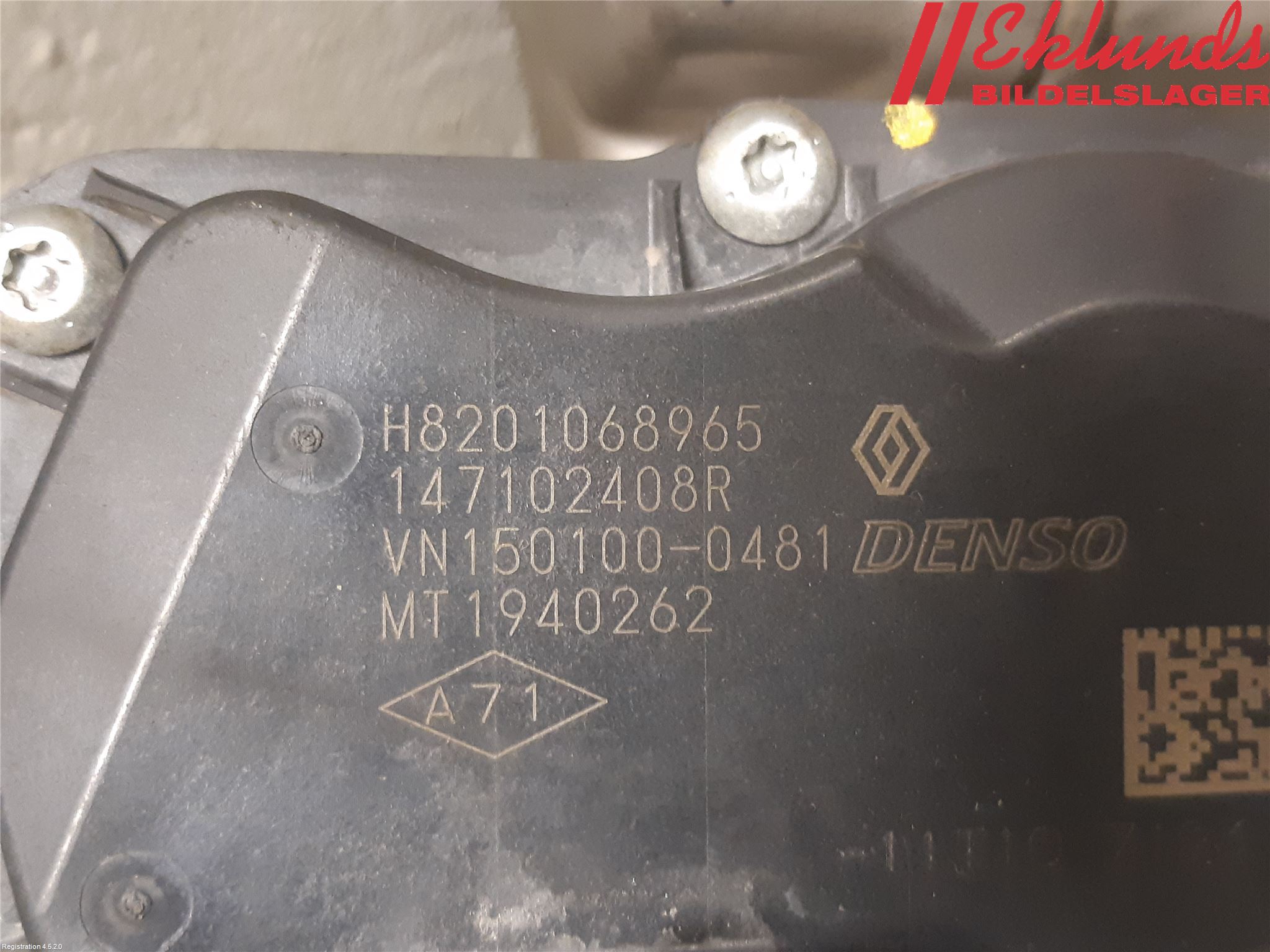 Renault TRAFIC/E-TECH 15- Egr Ventil