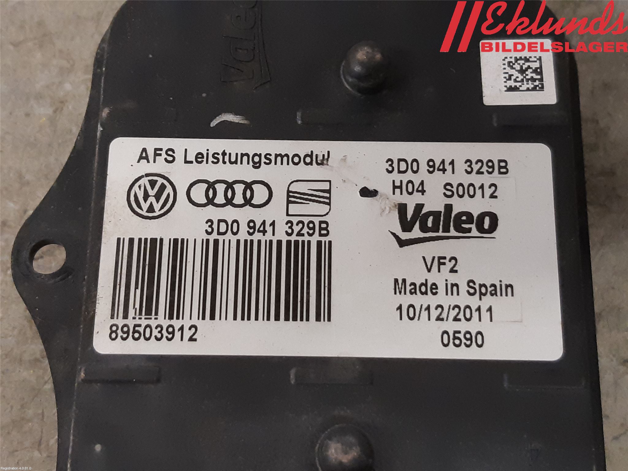 Volkswagen VW PASSAT 11-14 Styrenhet Strålkastare