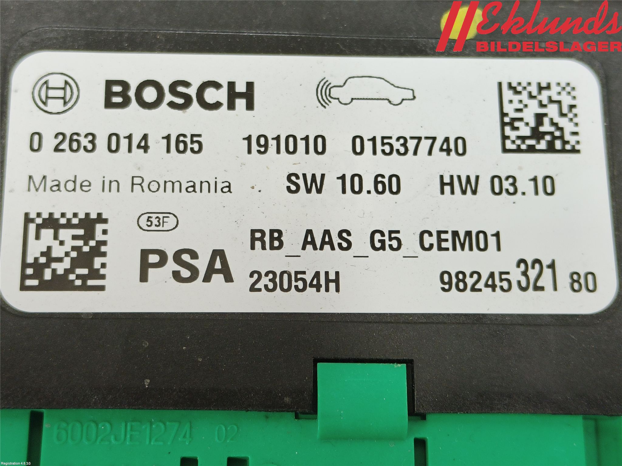 Peugeot 3008 17-24 Styrenhet Parkeringshjälp