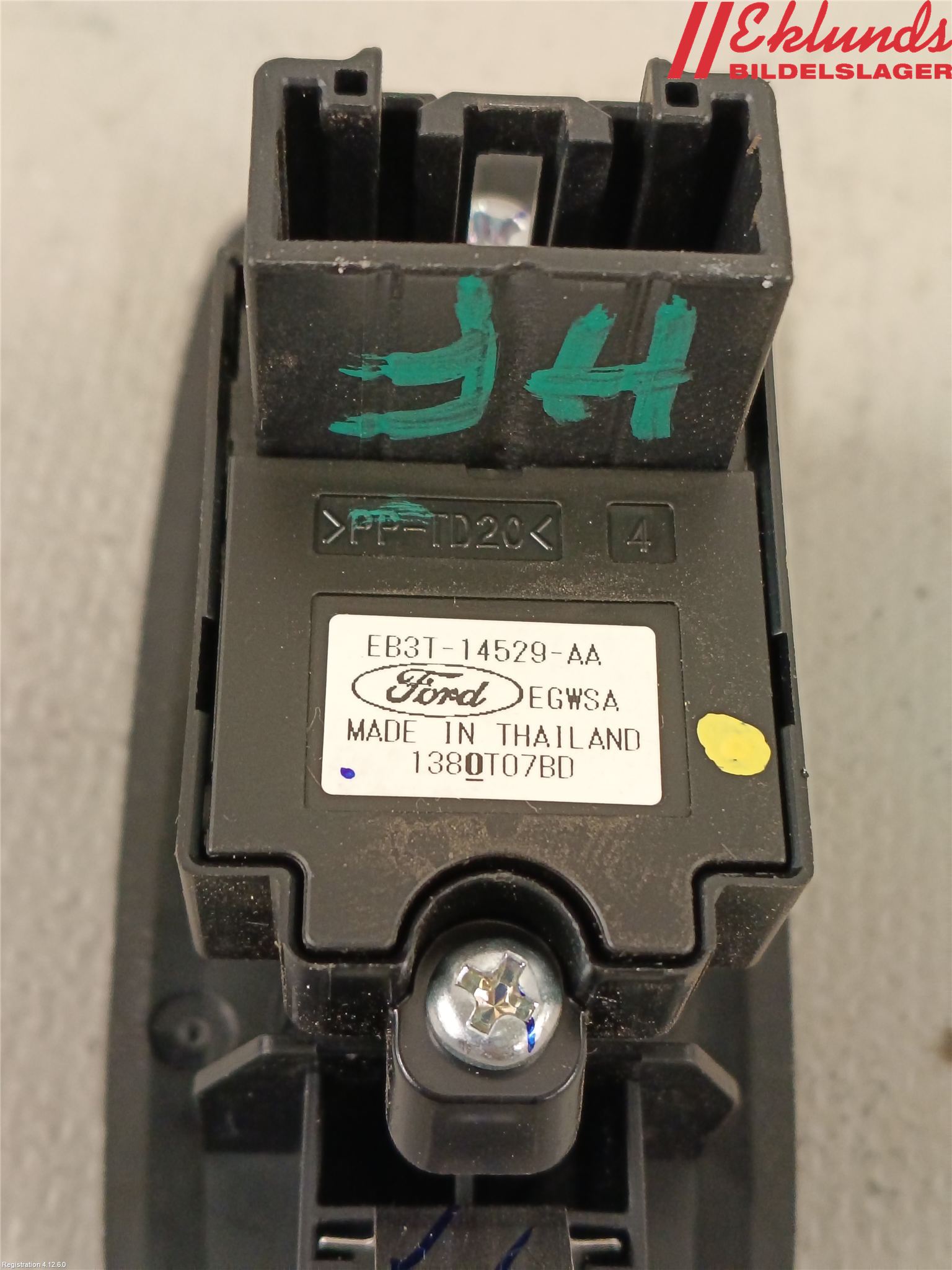 Ford RANGER EU 12-23 Strömställare Elhiss