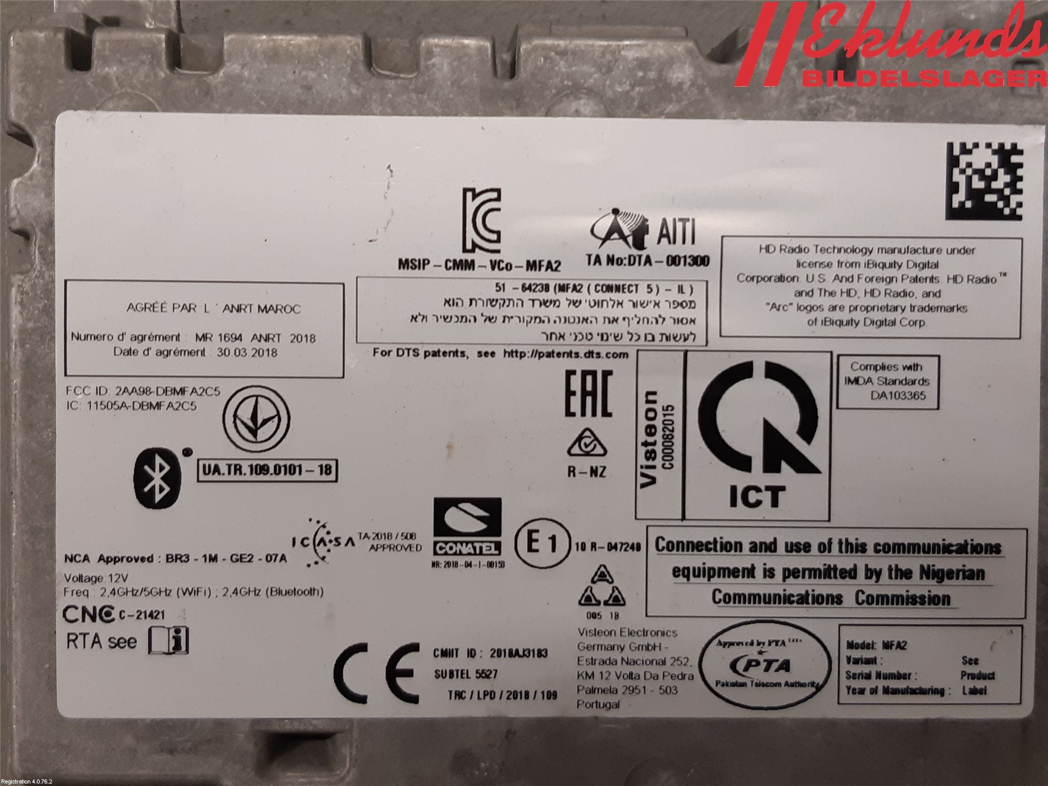 Mercedes-Benz MB SPRINTER (W907/W910) 19- Cd Radio - Multimediapanel