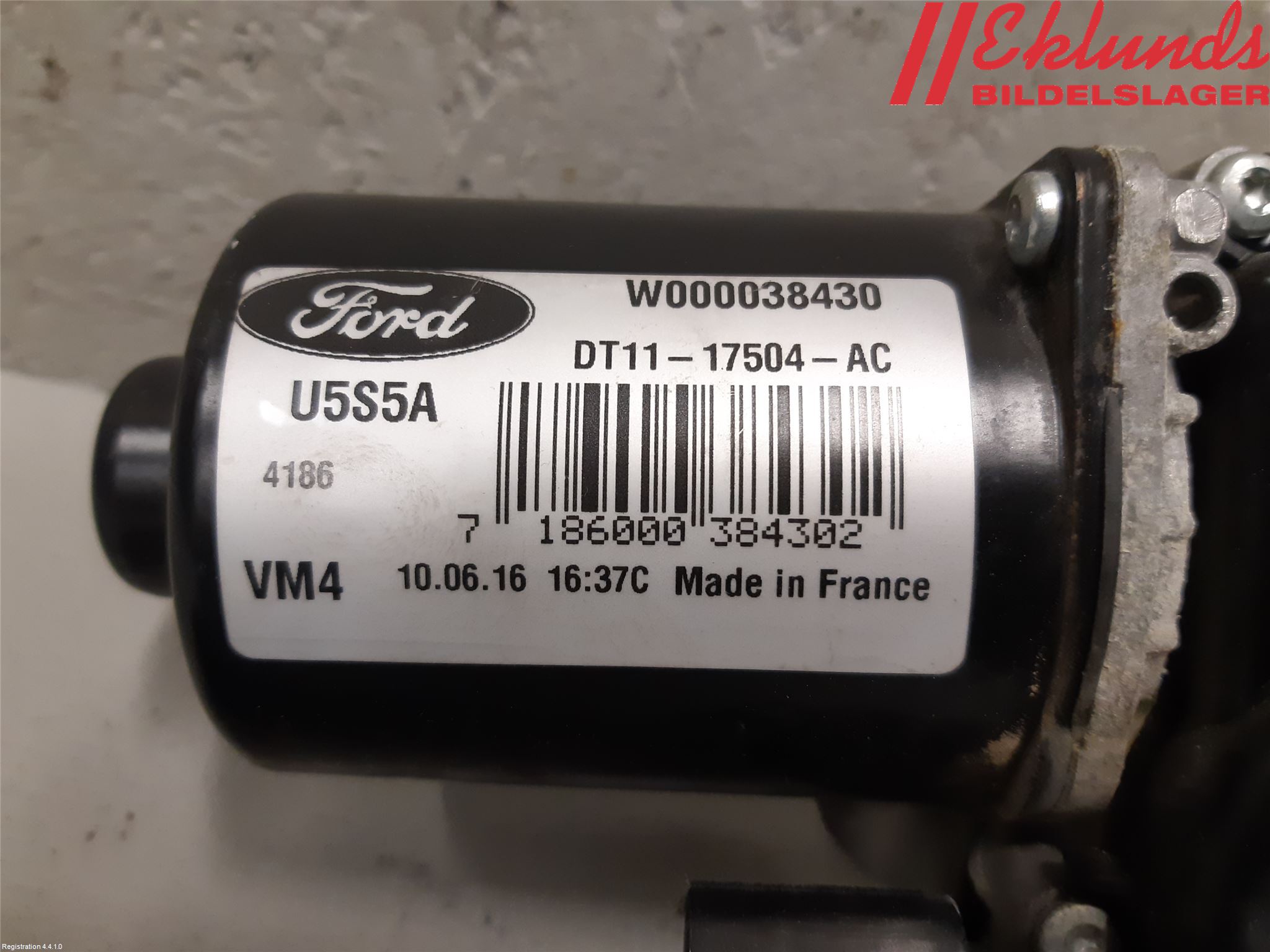 Ford TRANSIT/TOURNEO CONNECT 13-22 Torkarmotor Vindruta