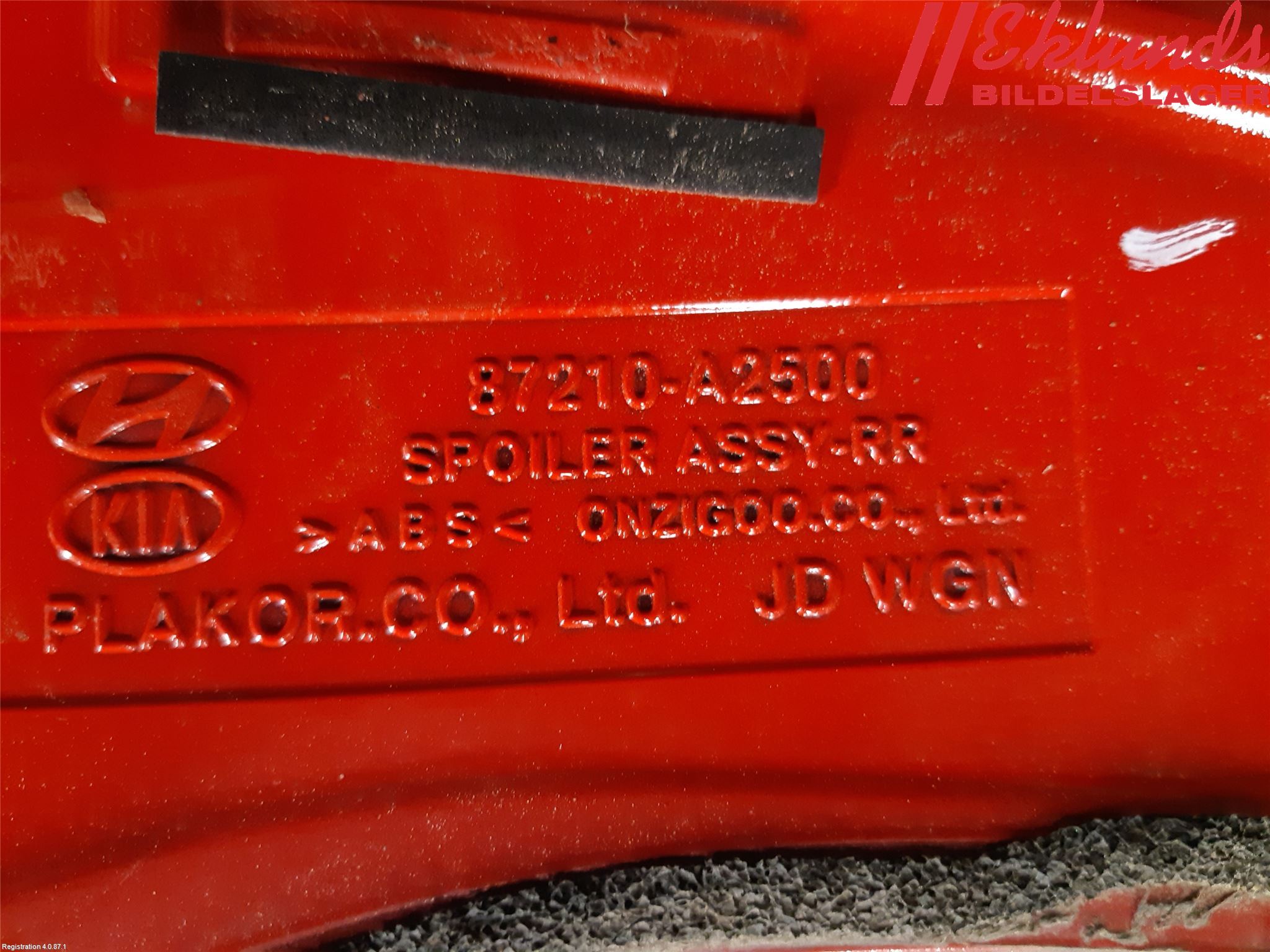 Kia CEED 12-18 Spoiler Baklucka