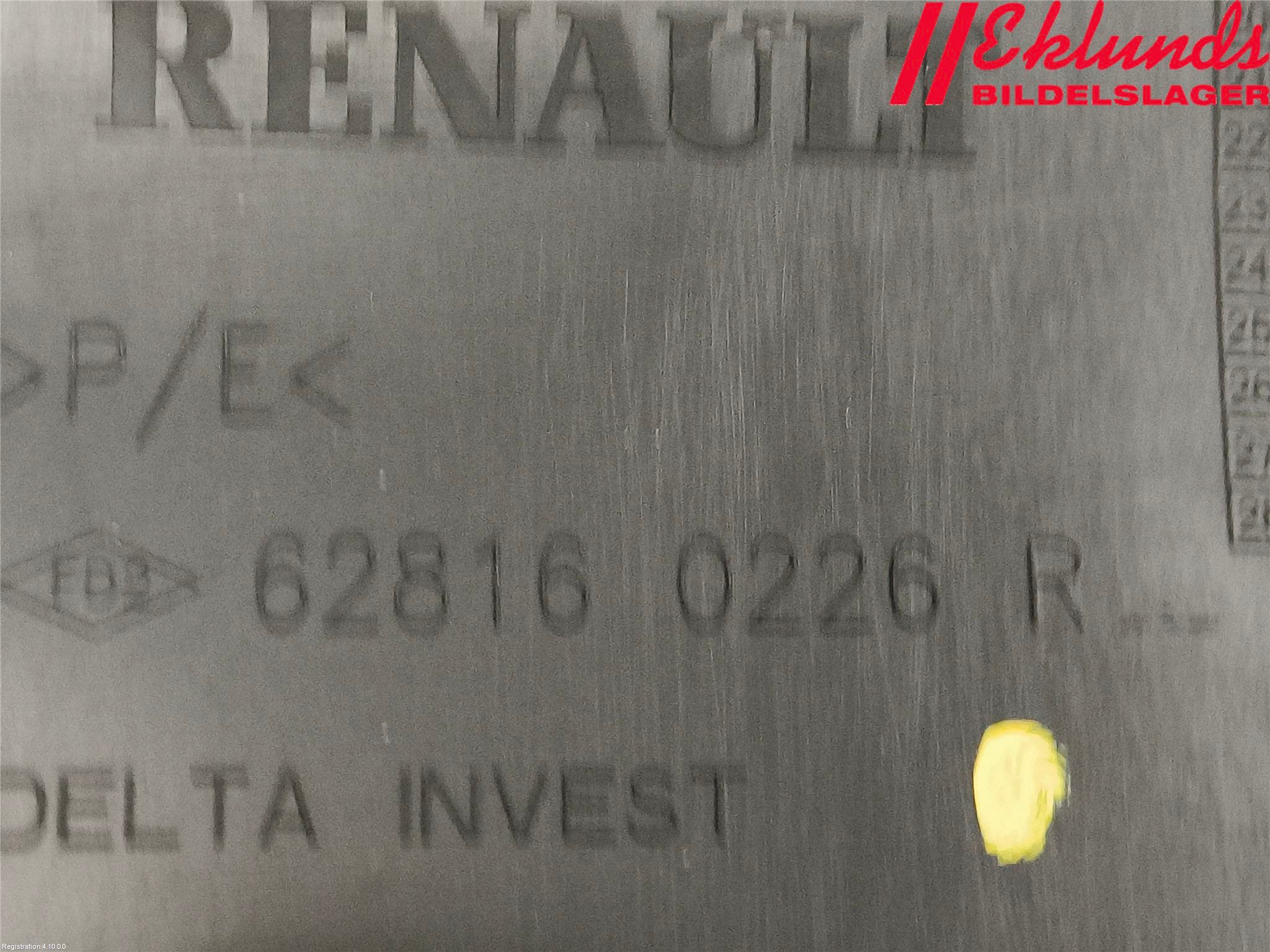 Alfa DACIA SANDERO/STEPWAY 21- Deflektor Plåt-Plast Kylning